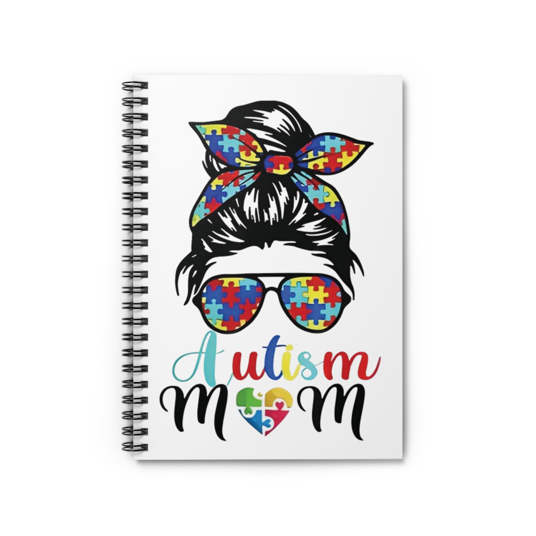 Autism Mom, Spiral Notebook - Ruled Line