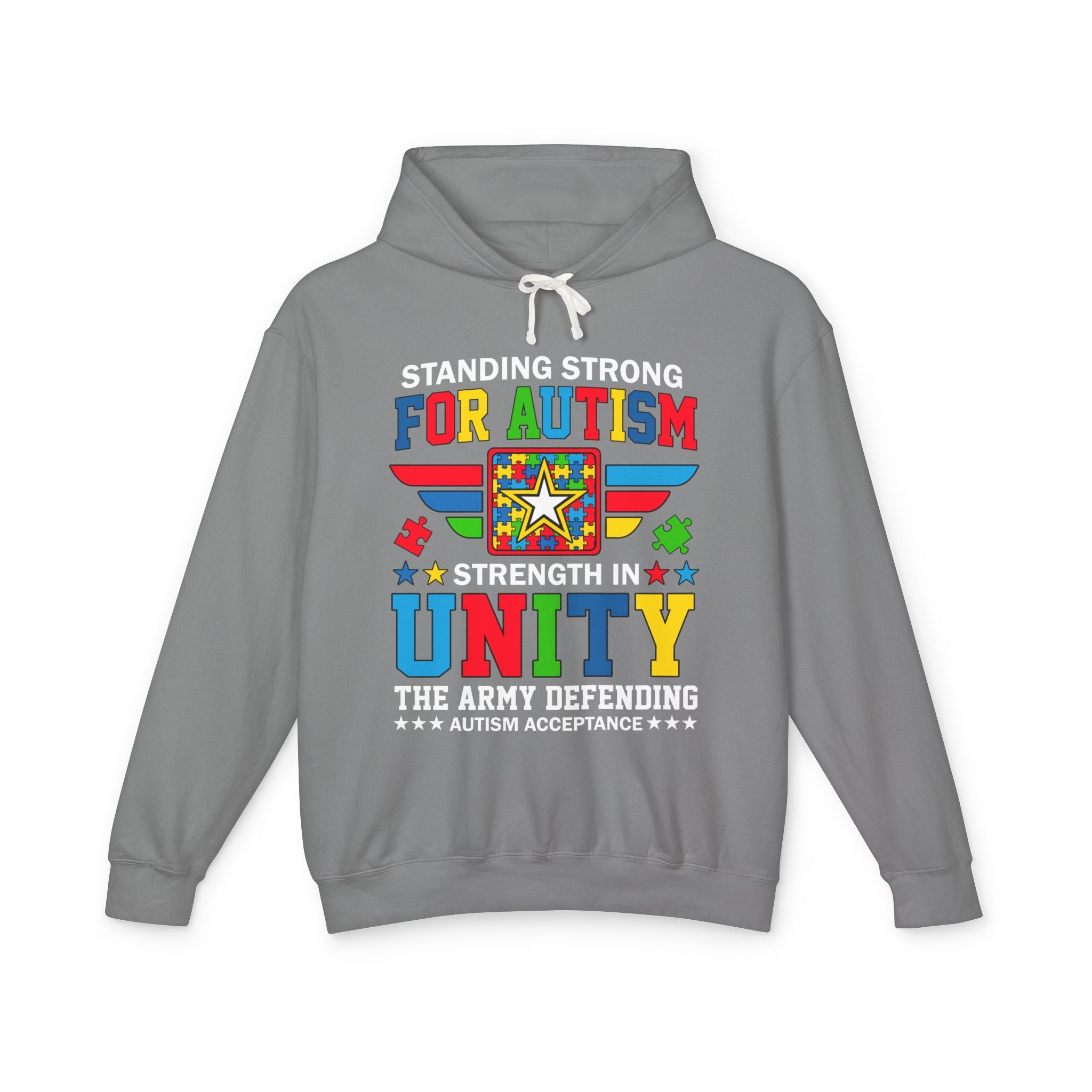 Standing Strong For Autism, Autism Awareness Adult Hoodie