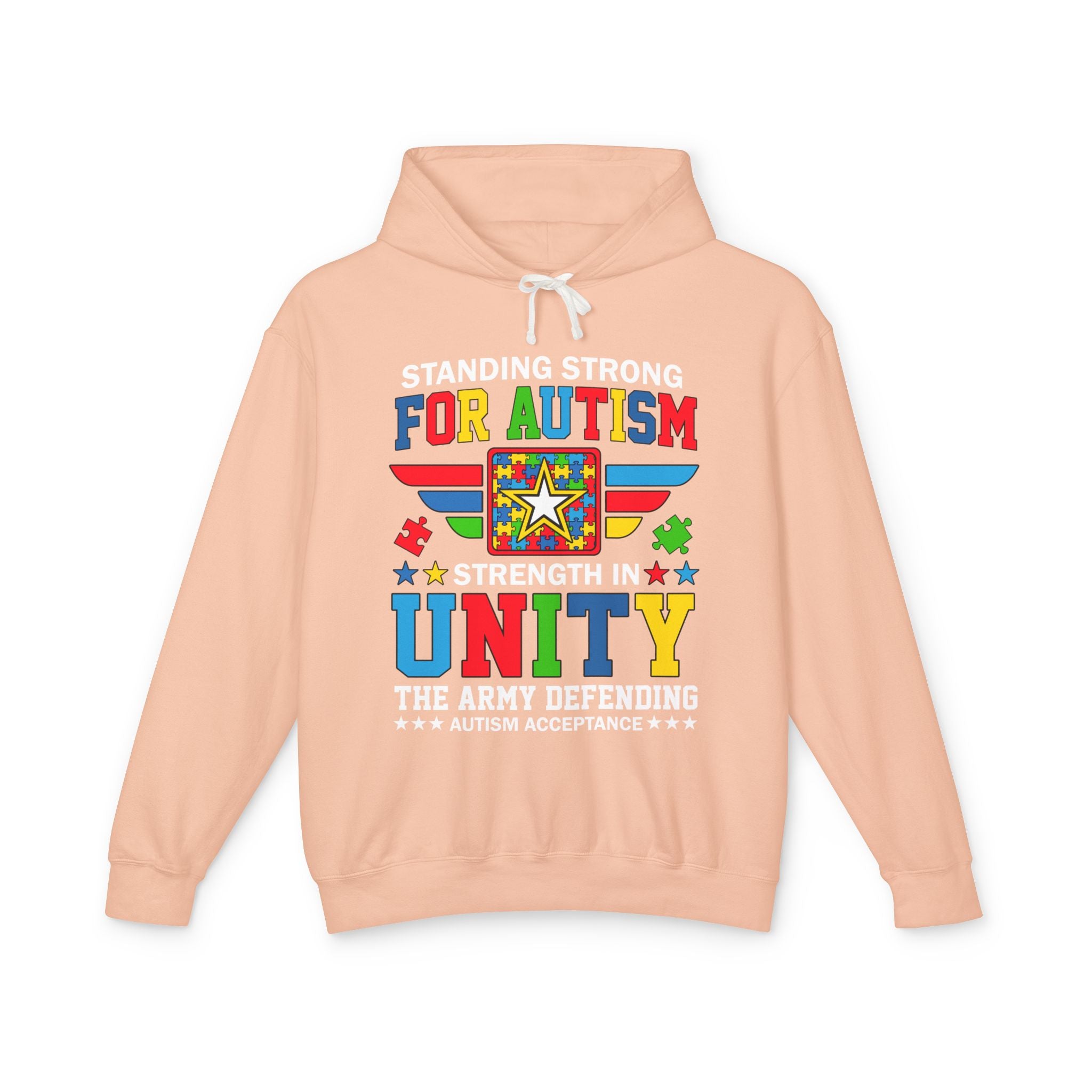 Standing Strong For Autism, Autism Awareness Adult Hoodie
