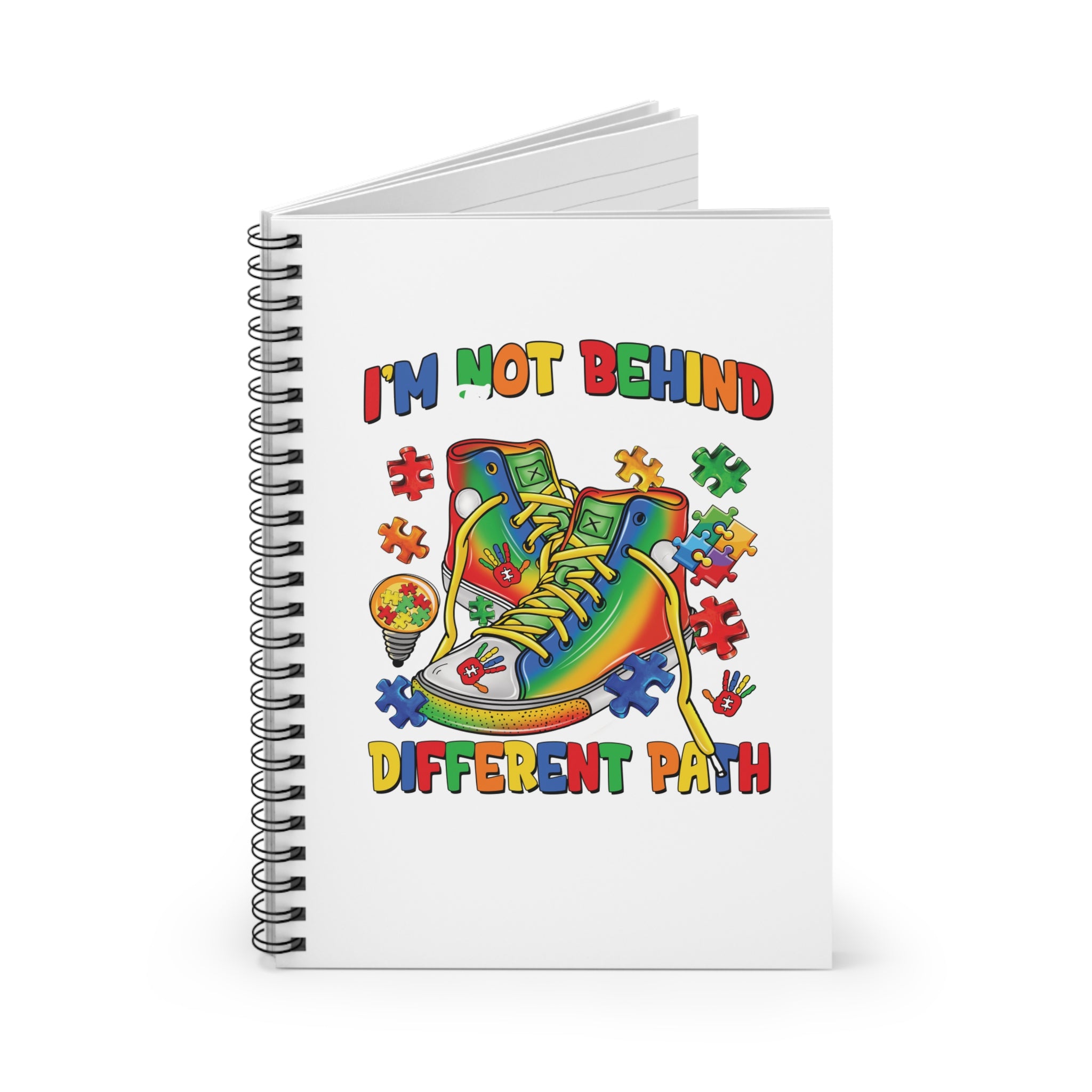 I'm Not Behind Spiral Notebook - Ruled Line