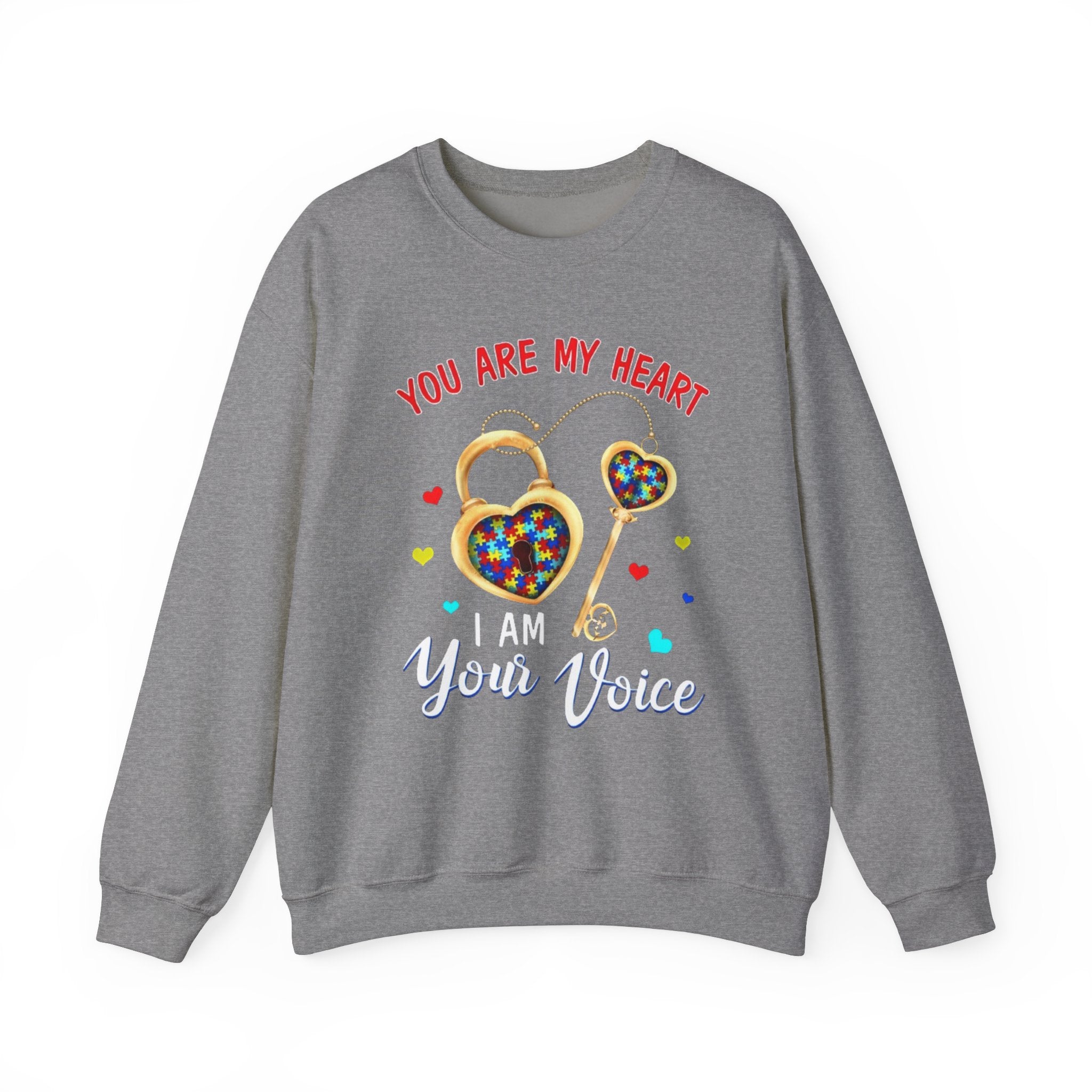 You Are My Heart, Autism Awareness Adult Sweatshirt