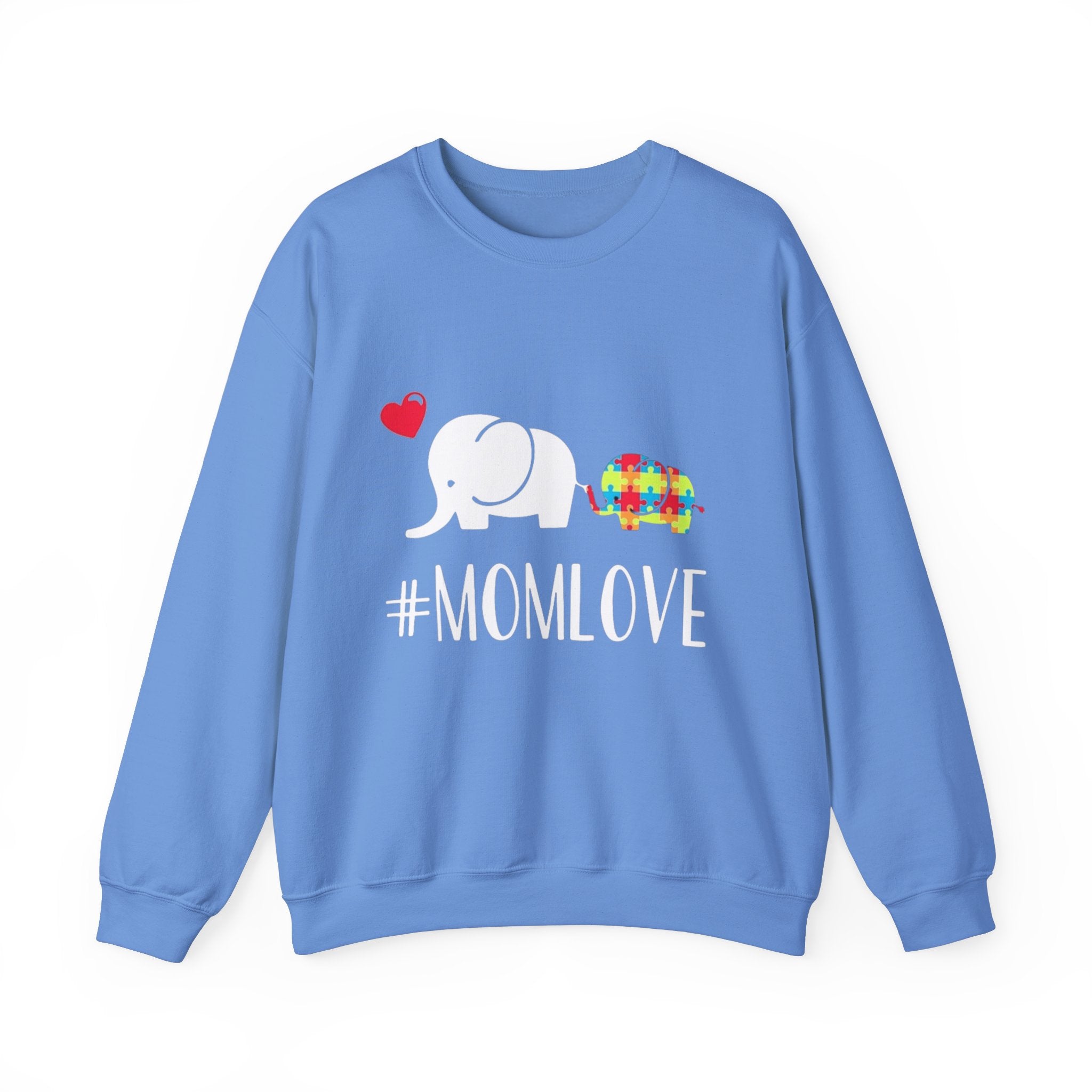 Mom Love, Autism Awareness Adult Sweatshirt