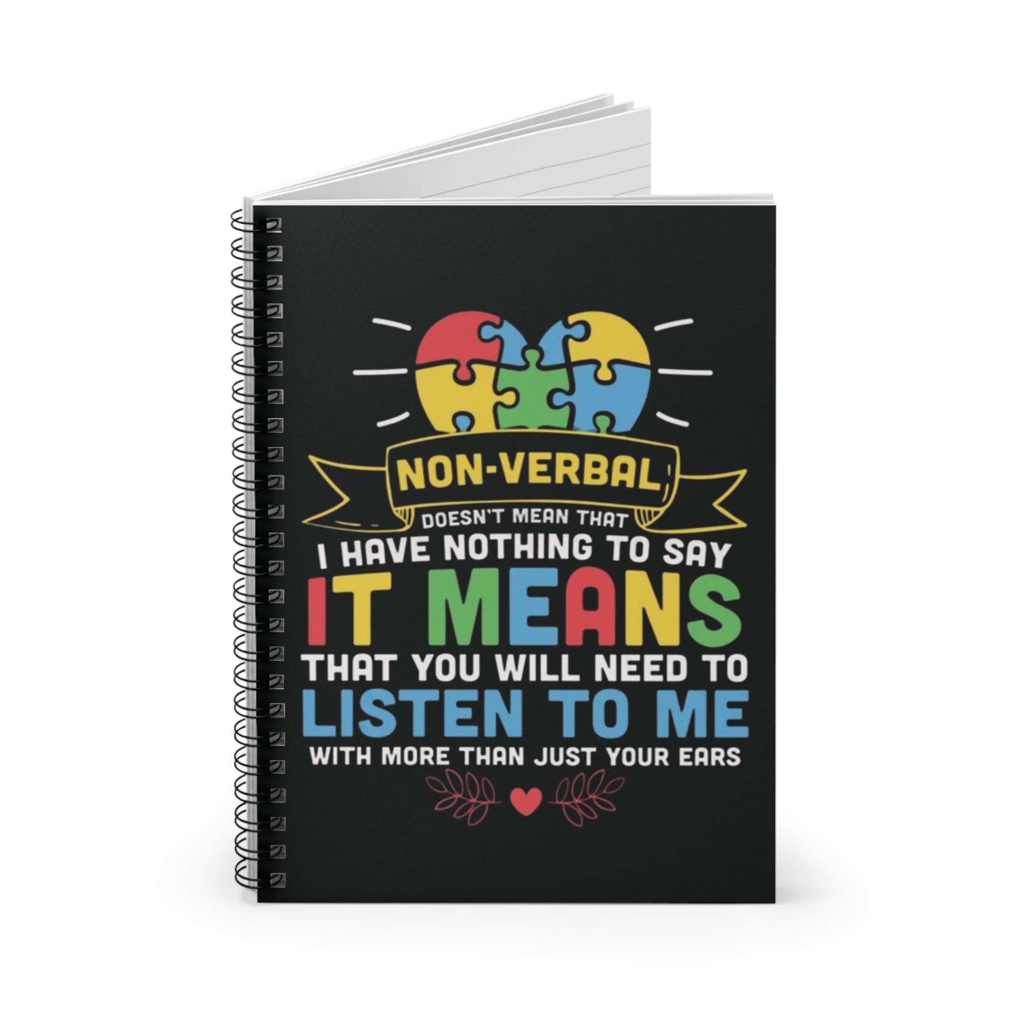 Nonverbal, Spiral Notebook - Ruled Line