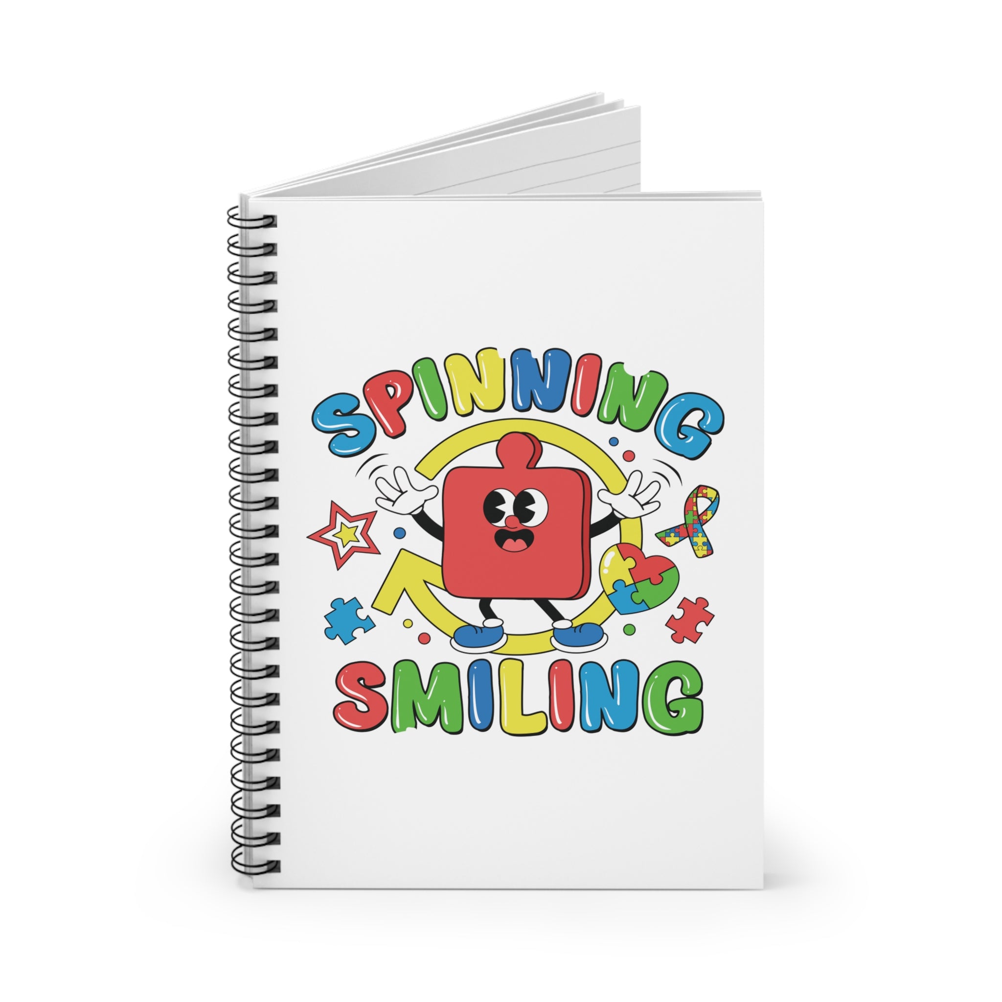 Spinning Smiling Spiral Notebook - Ruled Line