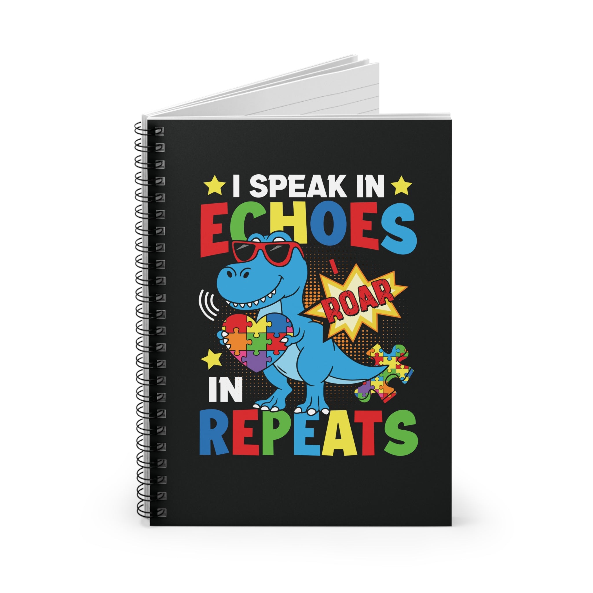 I Speak In Echoes Spiral Notebook - Ruled Line
