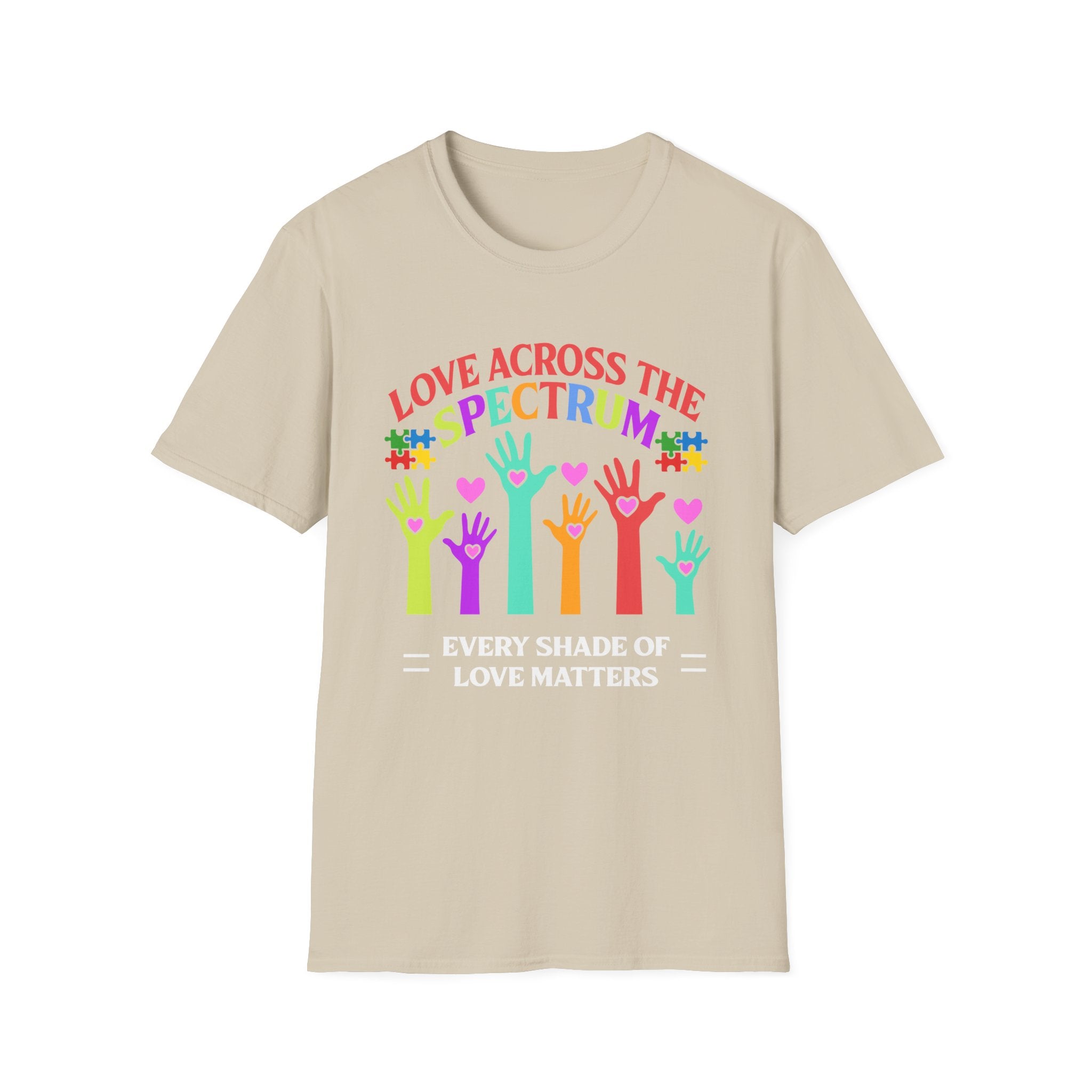 Love Across the Spectrum Autism Awareness , Adult T-Shirt