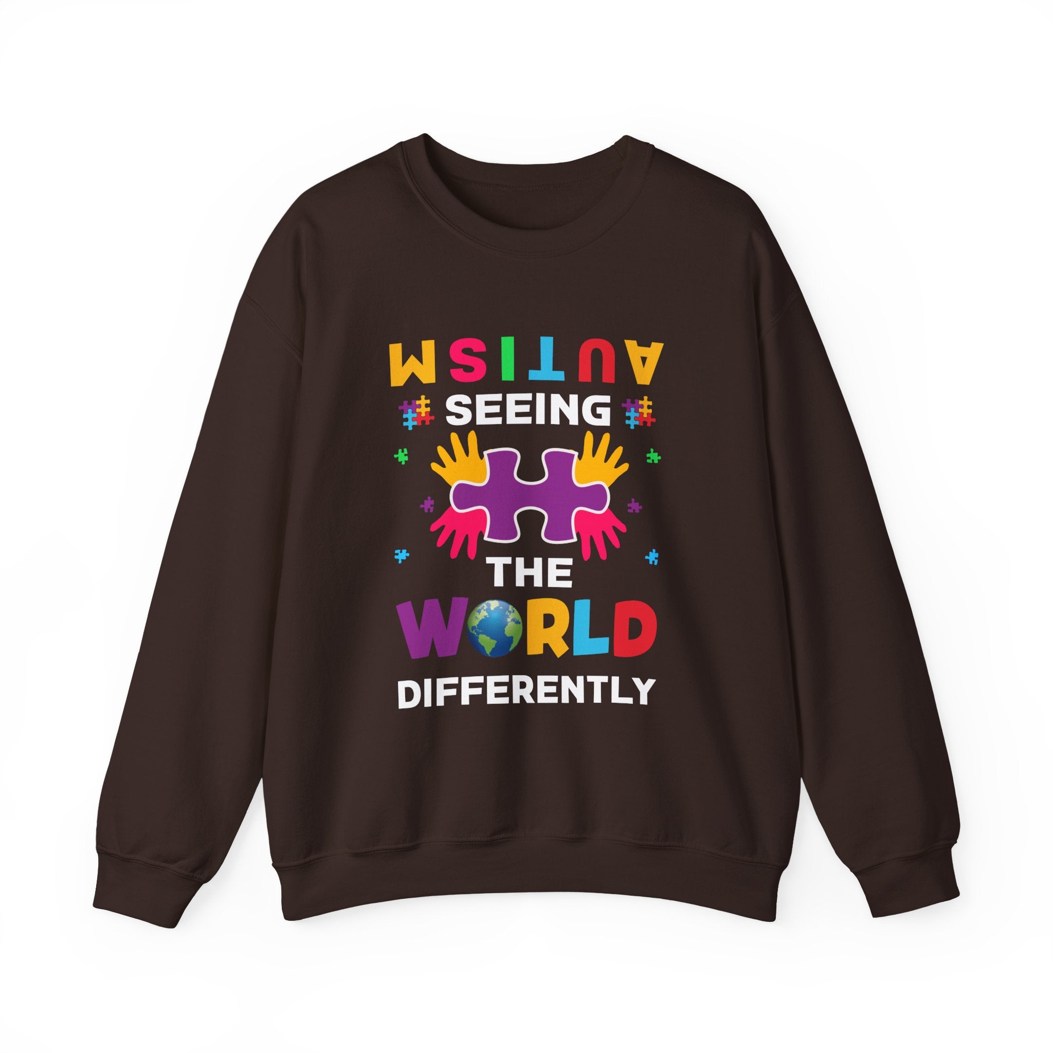 Seeing the World Differently, Autism Awareness Adult Sweatshirt