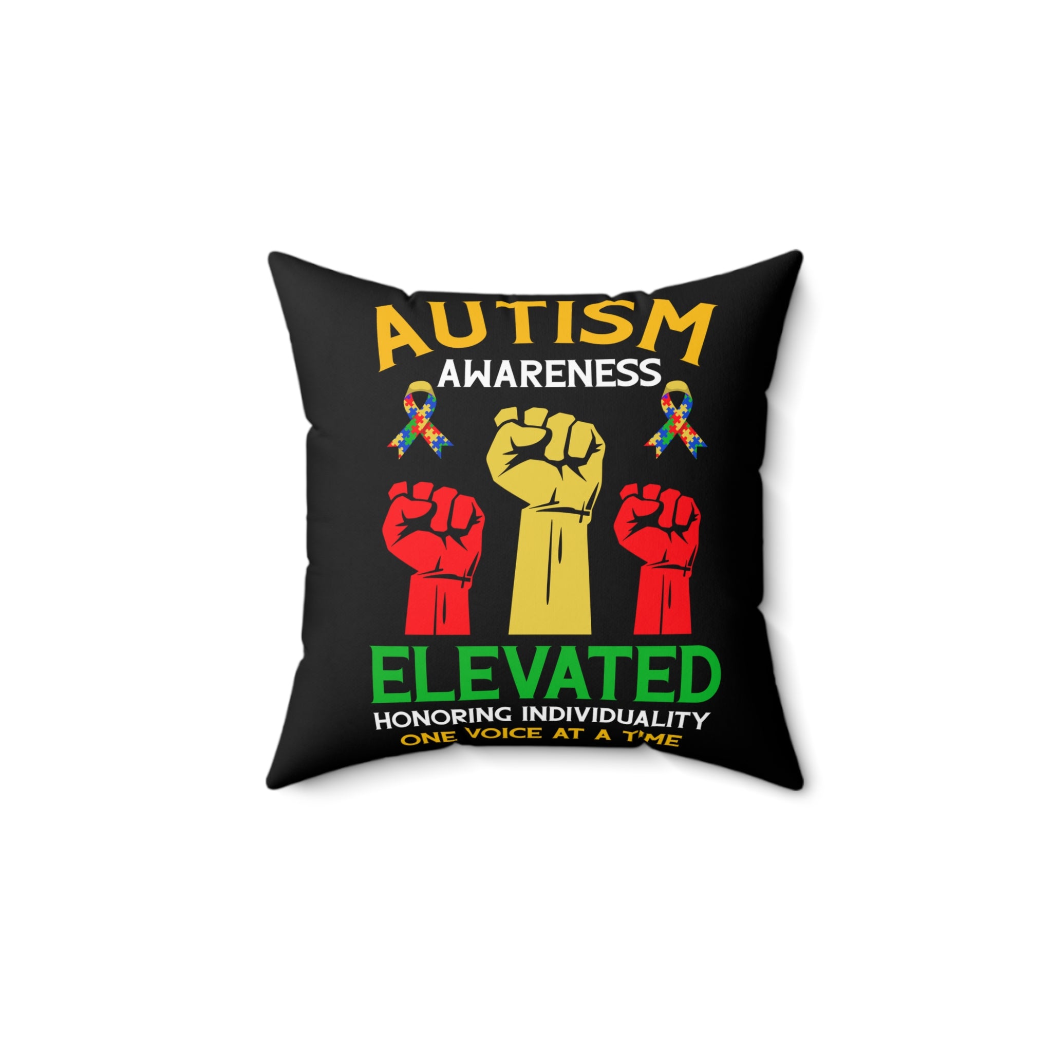 Elevated Spun Polyester Square Pillow