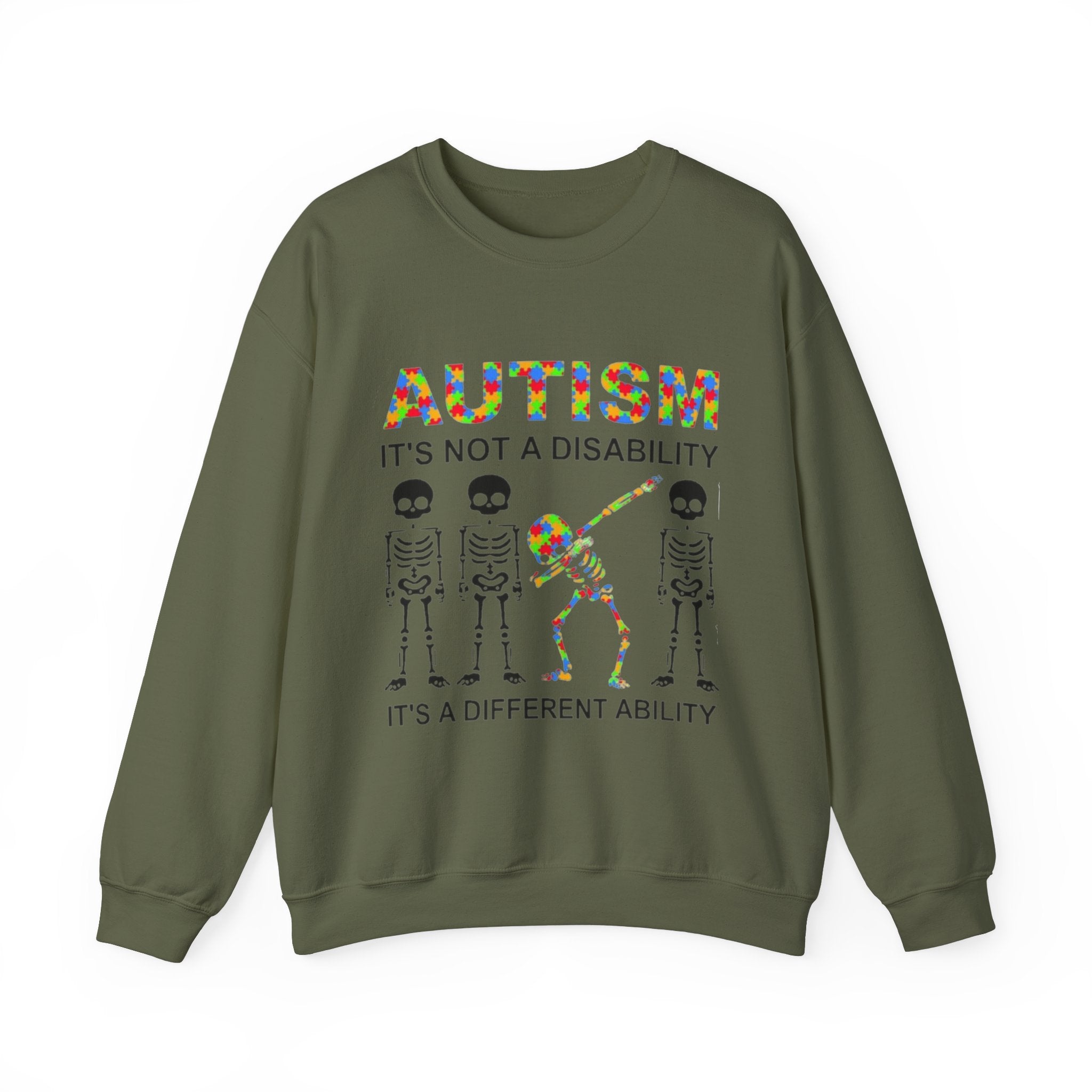 Autism It's Not A Disability, Autism Awareness Adult Sweatshirt