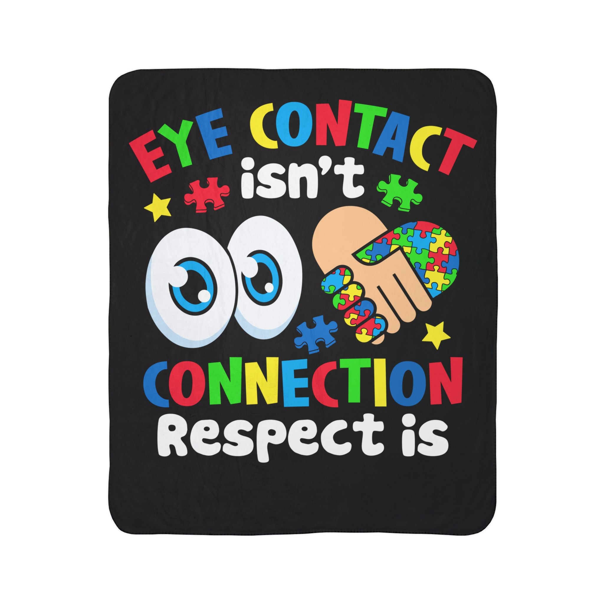 Connection Respect Fleece Sherpa Blanket