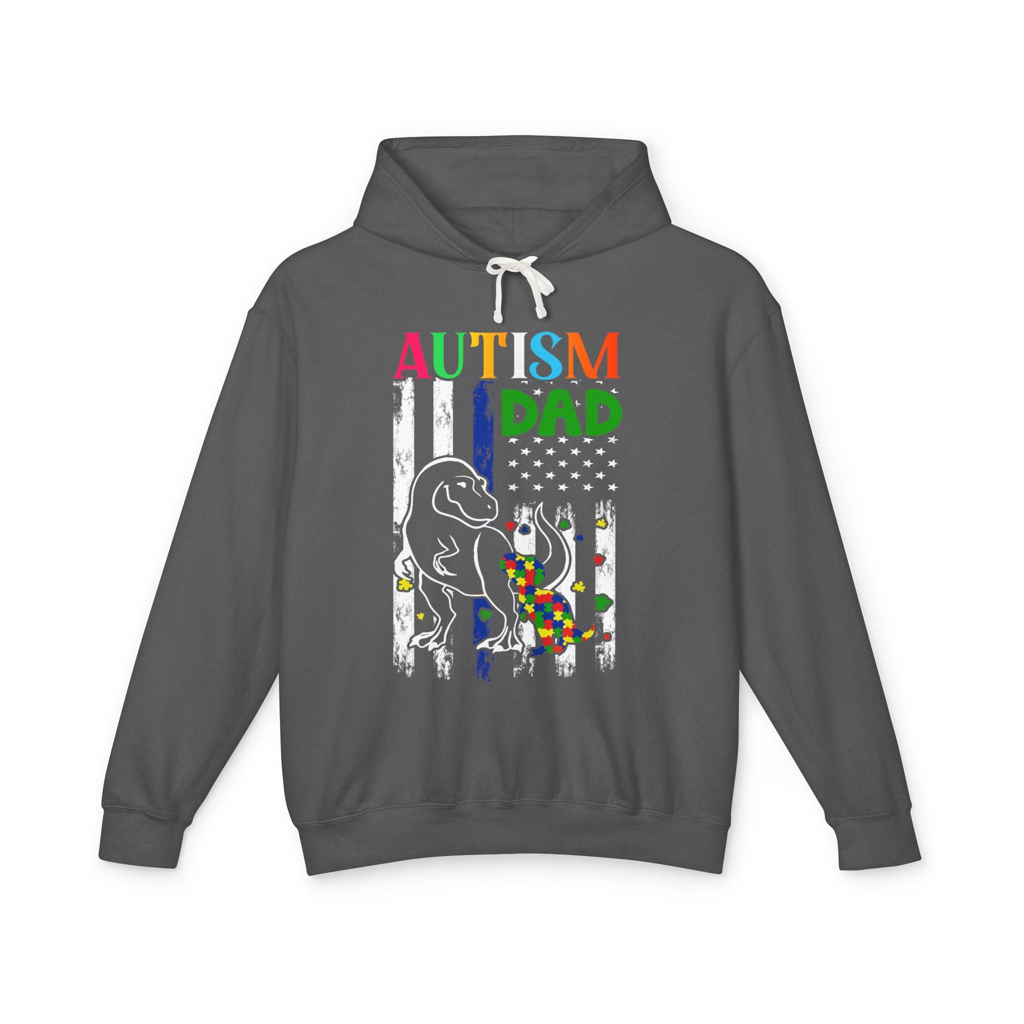 Proud Autism Dad, Autism Awareness Adult Hoodie