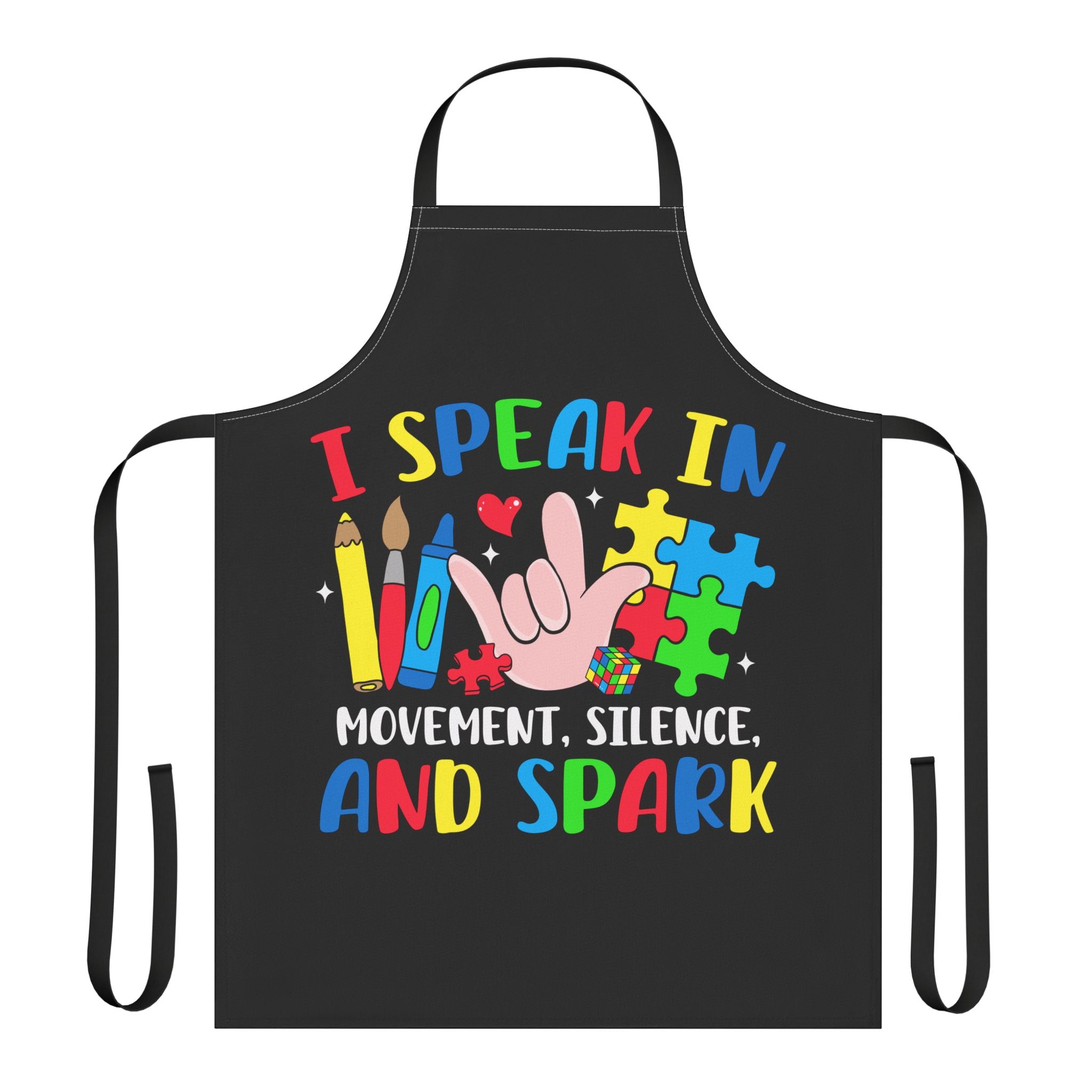 I Speak In Routine Love Apron