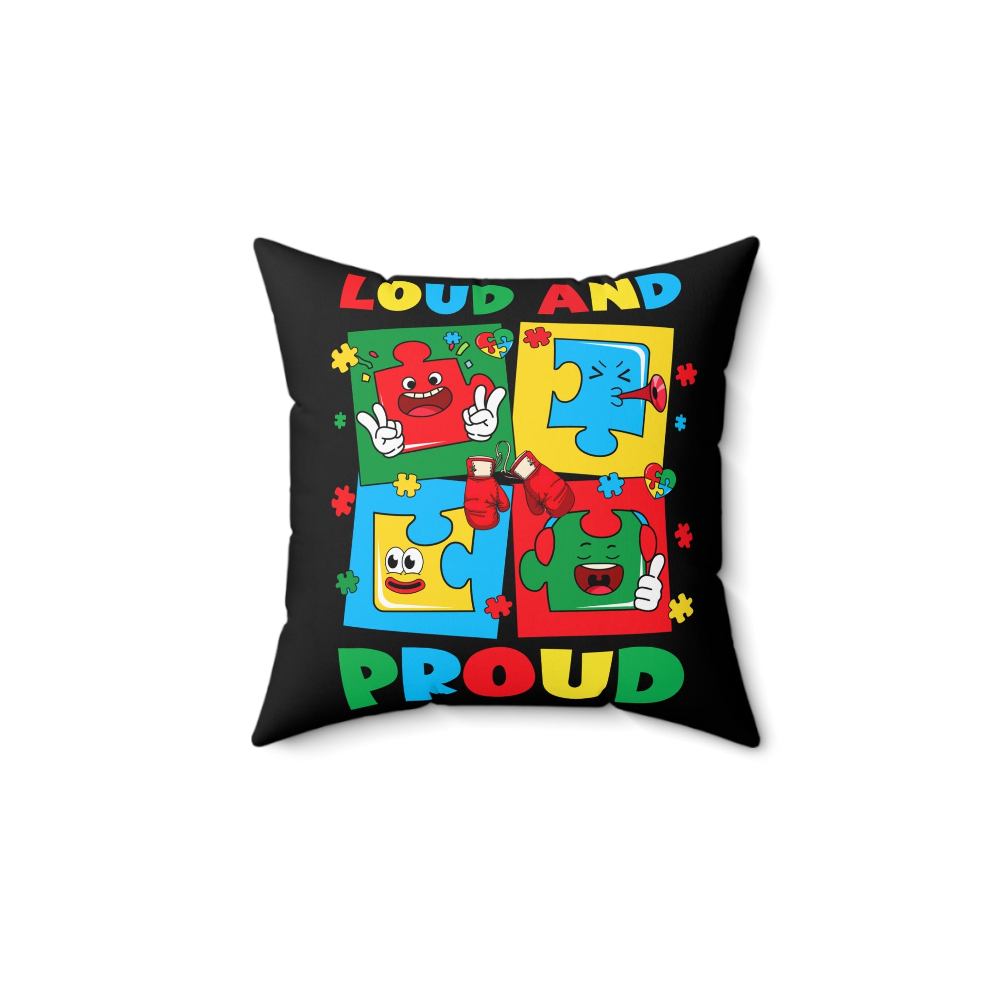 Loud And Proud Spun Polyester Square Pillow