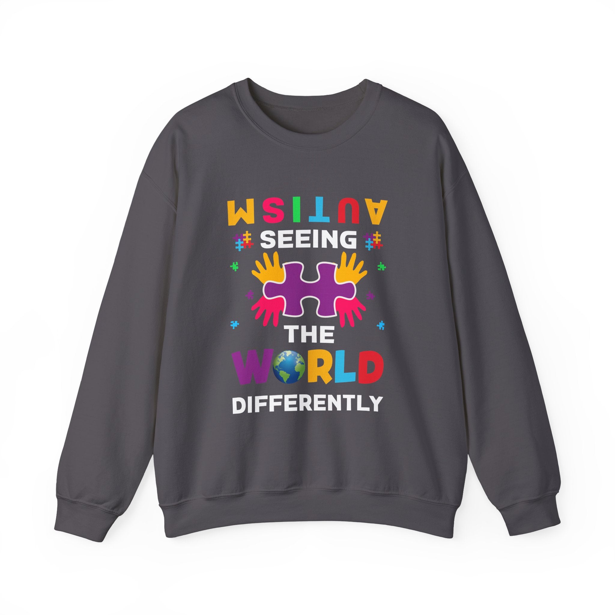 Seeing the World Differently, Autism Awareness Adult Sweatshirt