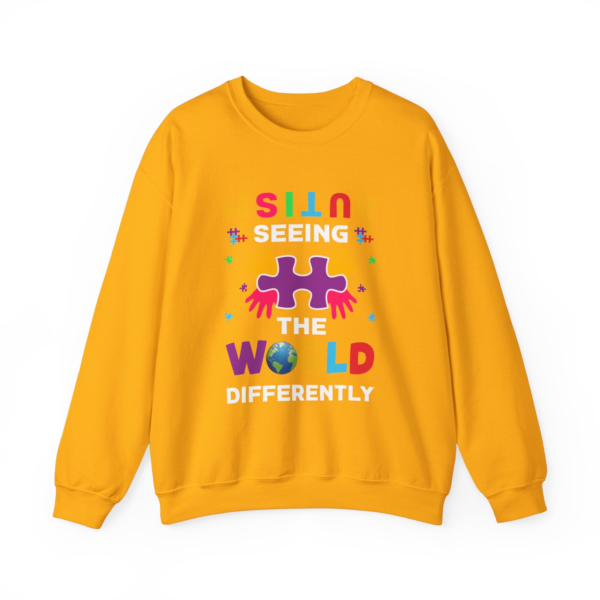 Seeing the World Differently, Autism Awareness Adult Sweatshirt