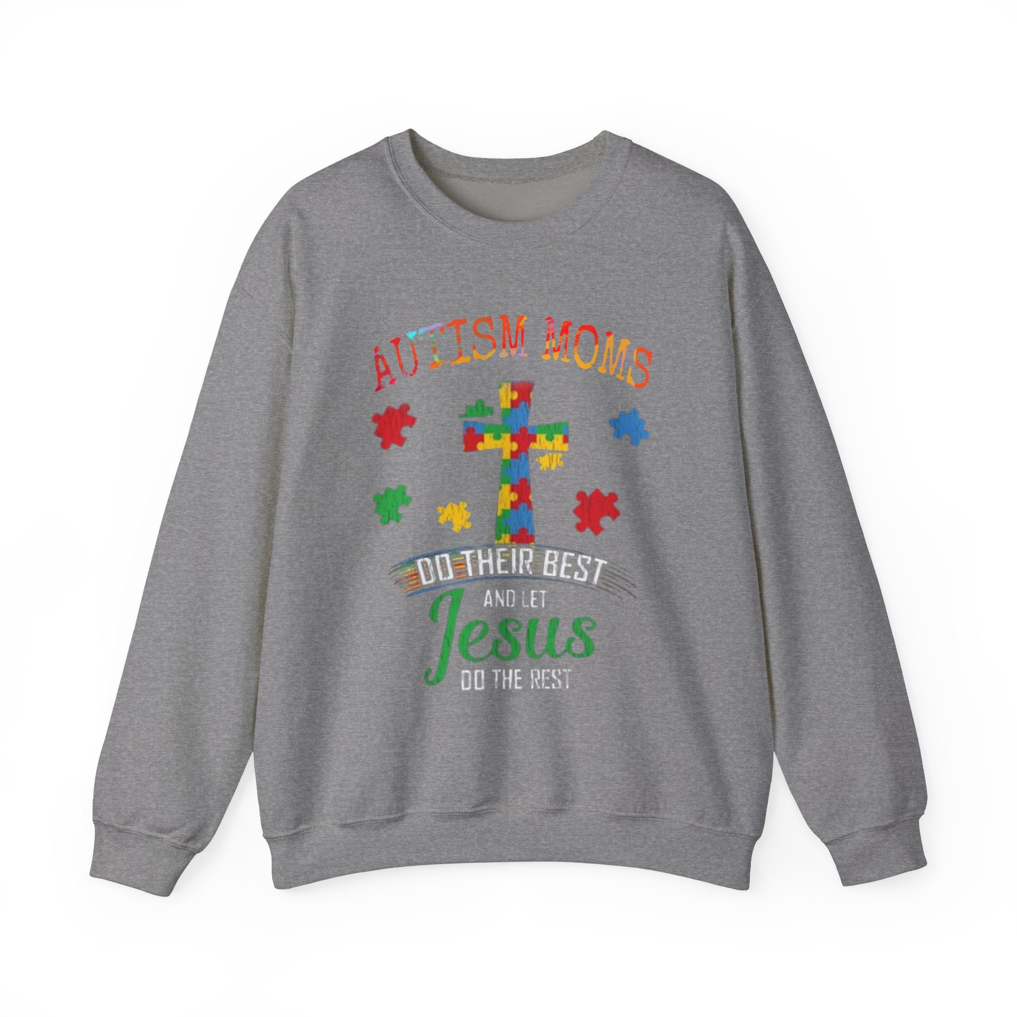 Autism Mom, Autism Awareness Adult Sweatshirt