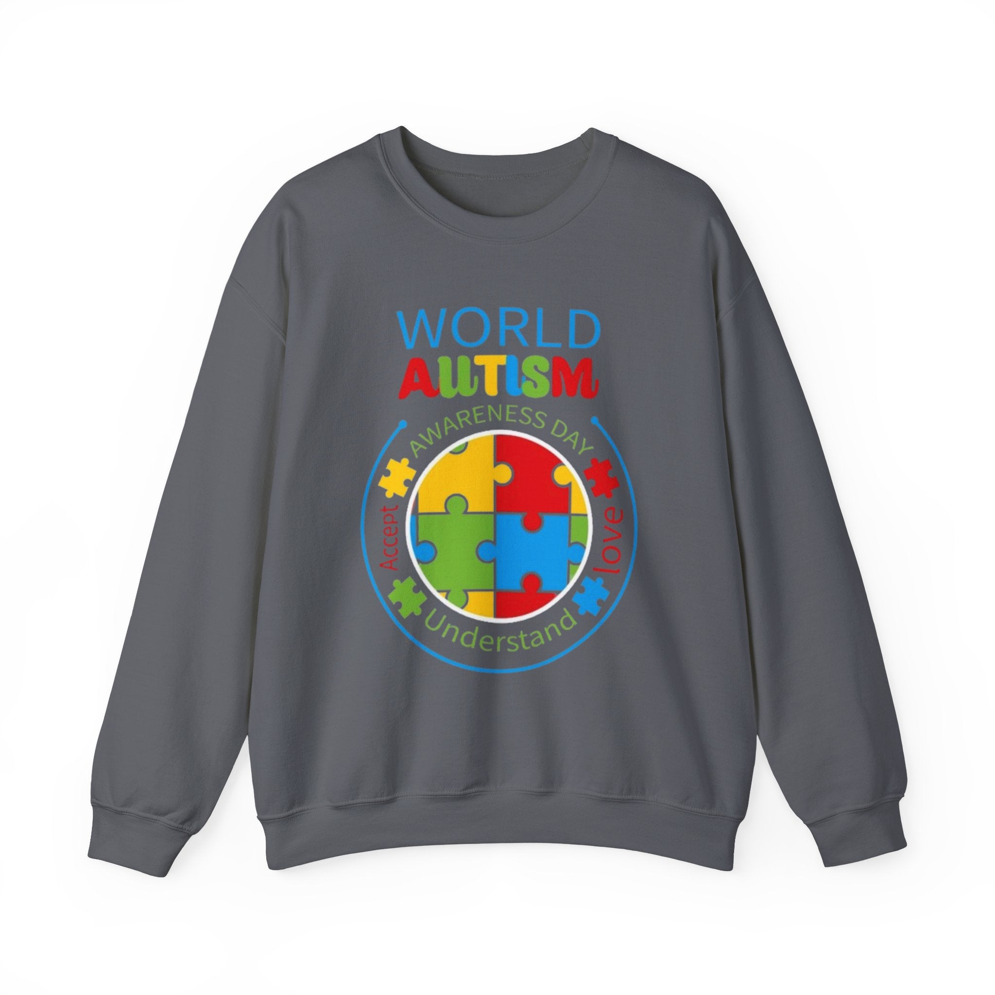 World Autism, Autism Awareness Adult Sweatshirt