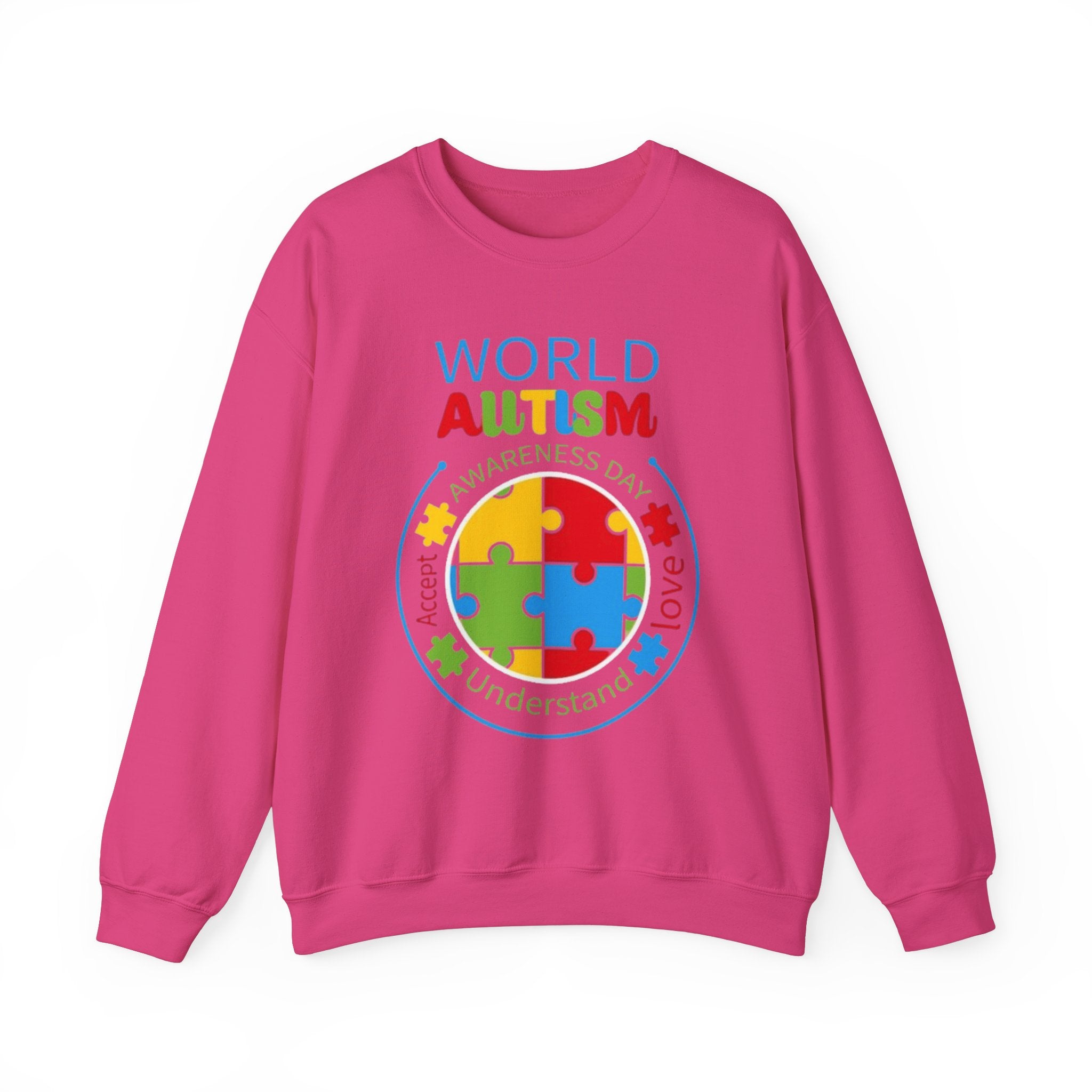 World Autism, Autism Awareness Adult Sweatshirt