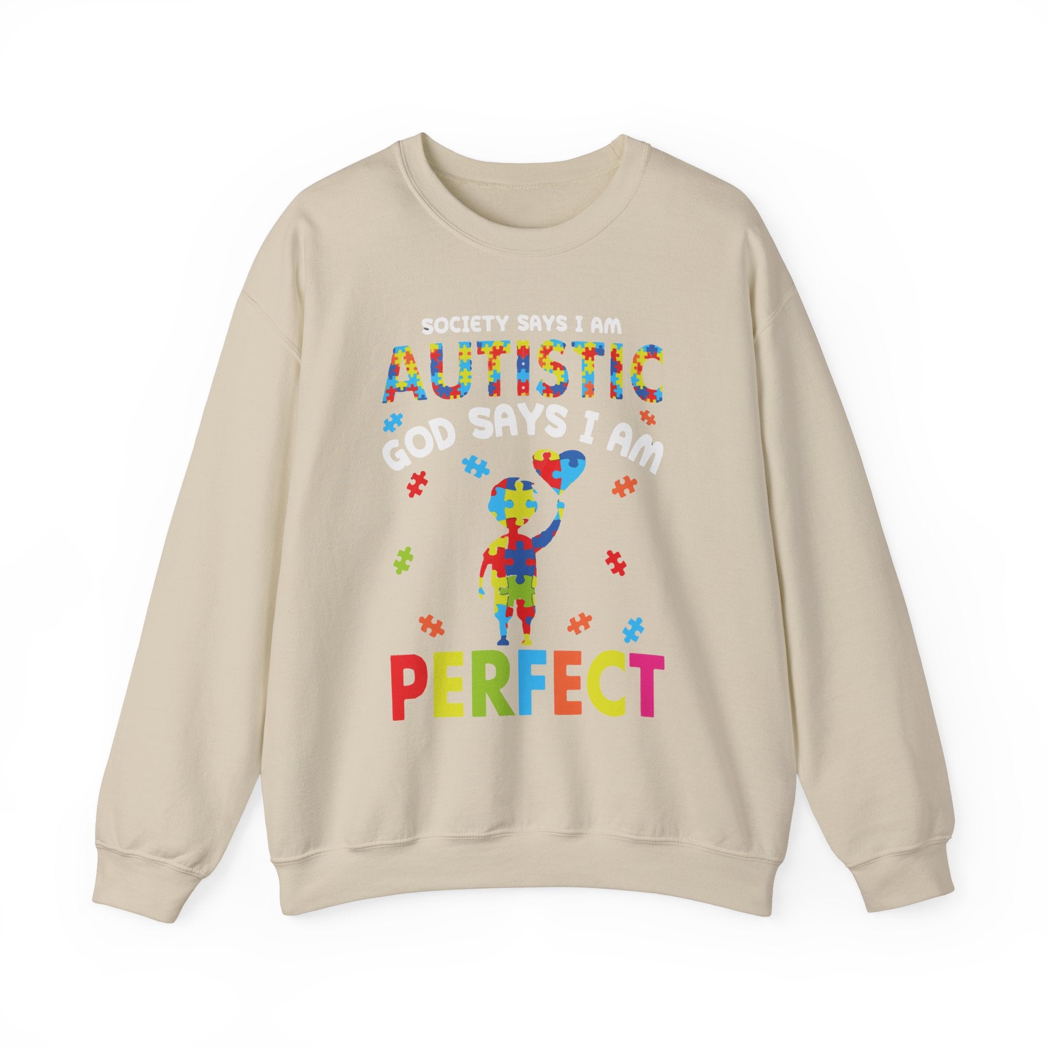 Society Say I Am Autistic, Autism Awareness Adult Sweatshirt