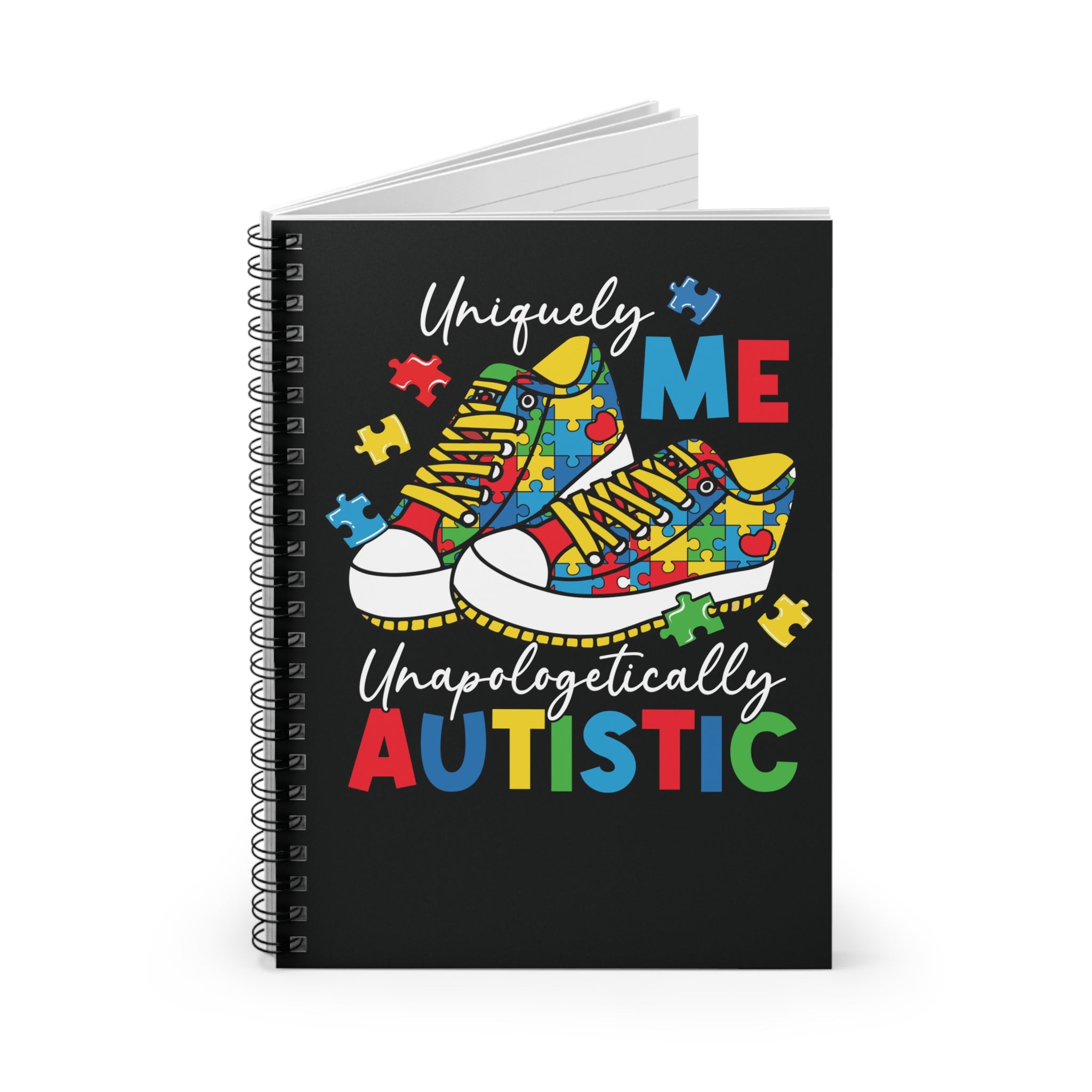 Uniquely Me Autistic Spiral Notebook - Ruled Line