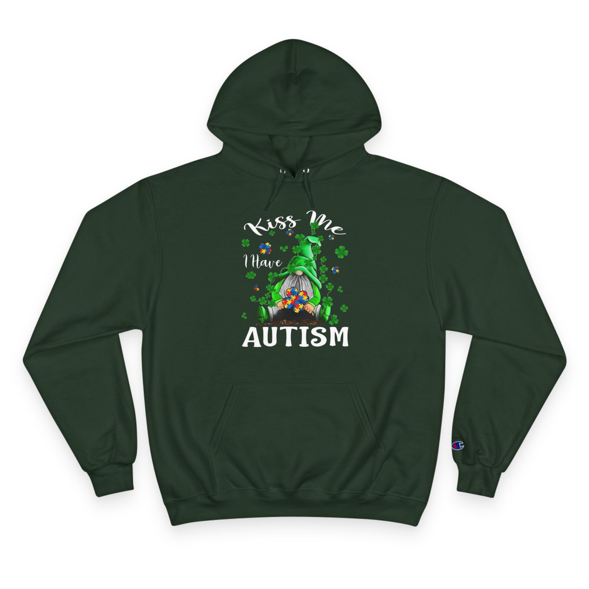 Kiss Me I Have Autism, Autism Awareness Adult Hoodie
