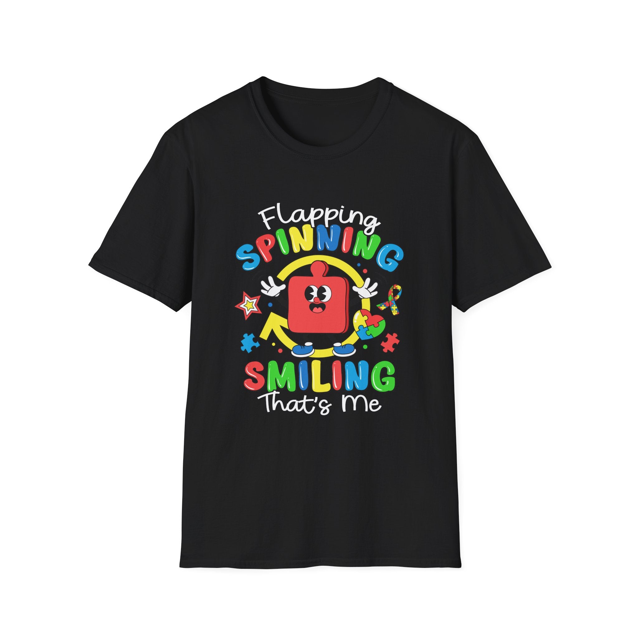 Smiling Spinning, Adult T-Shirt