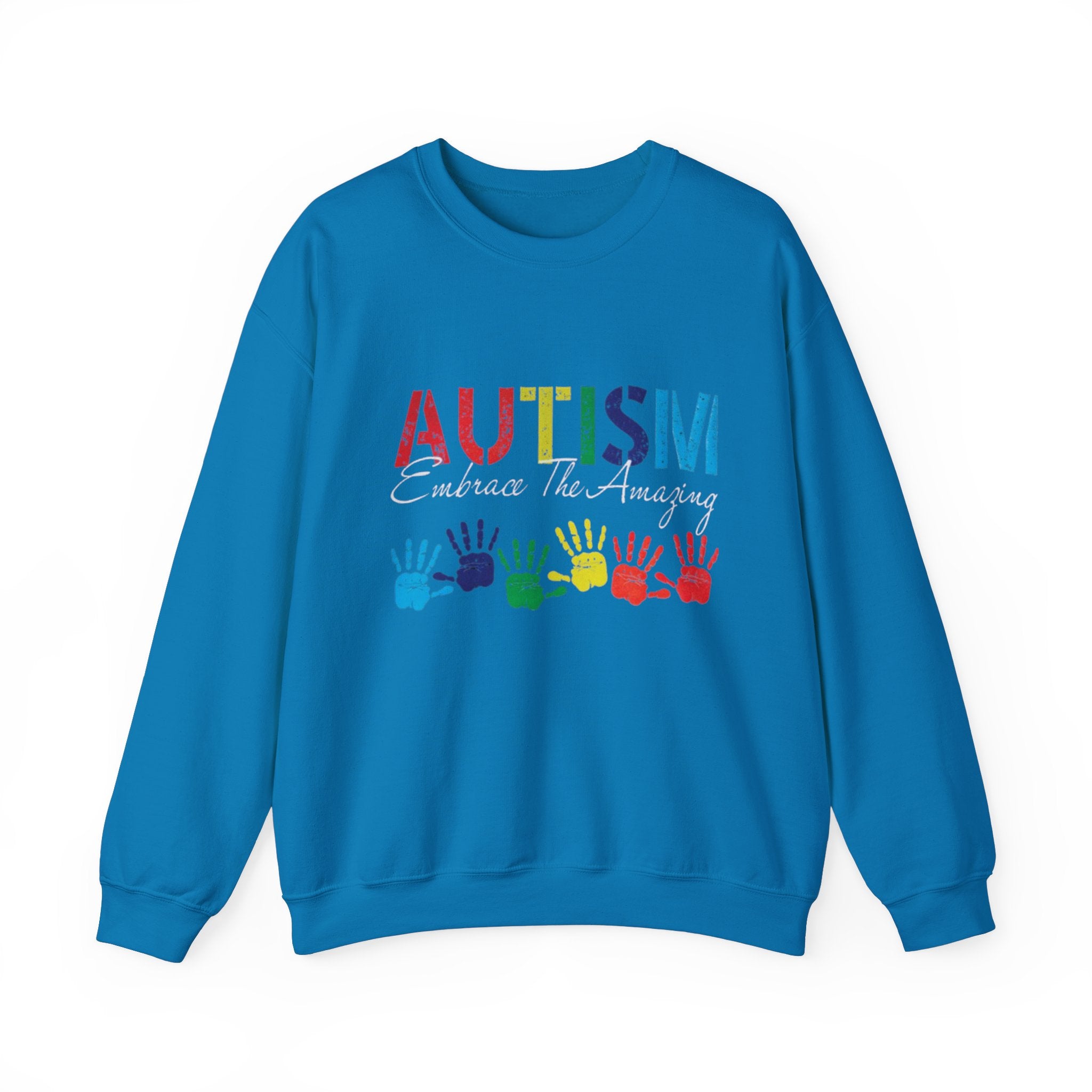 Autism Embrace The Amazing, Autism Awareness Adult Sweatshirt