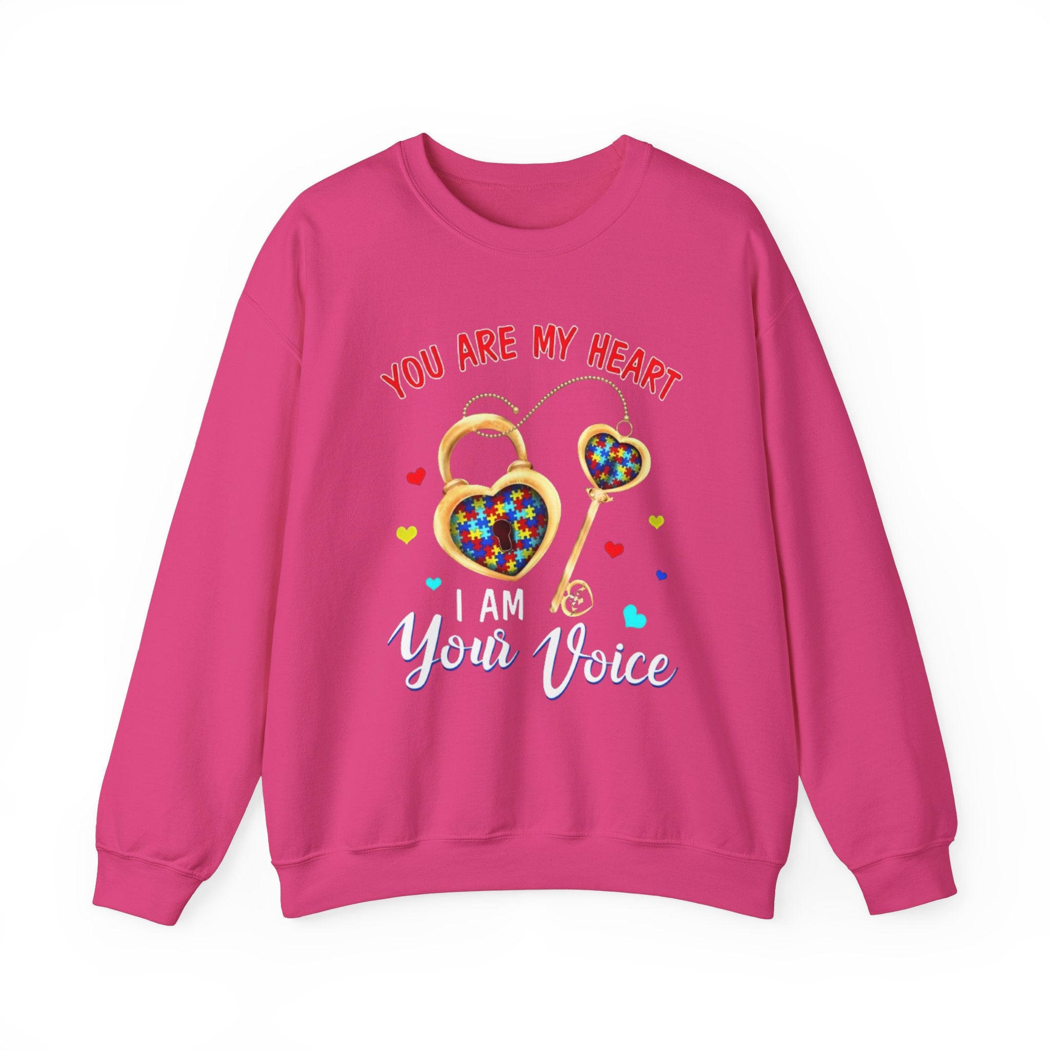 You Are My Heart, Autism Awareness Adult Sweatshirt
