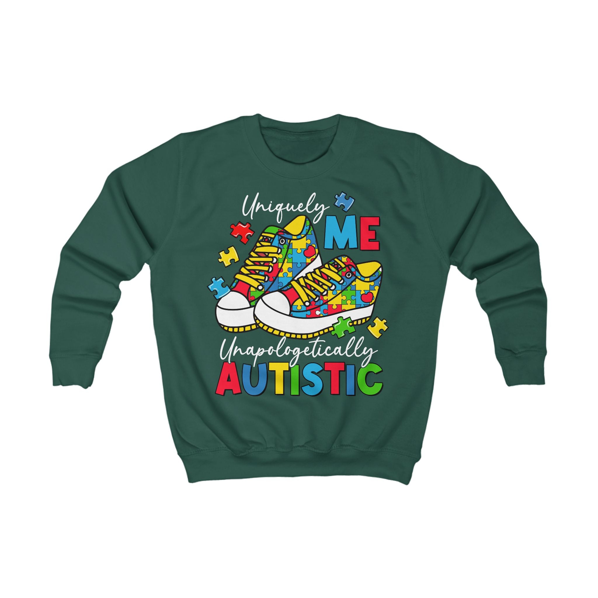 Uniquely Me Unapologetically Autistic, Autism Awareness, Unisex Childrens Sweatshirt