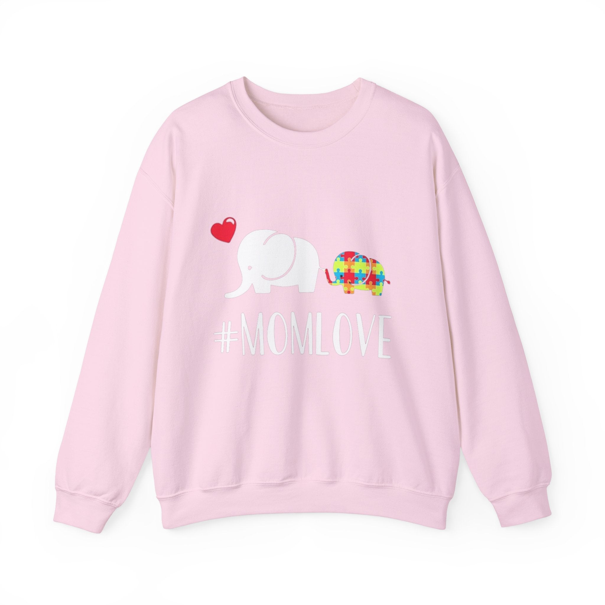 Mom Love, Autism Awareness Adult Sweatshirt