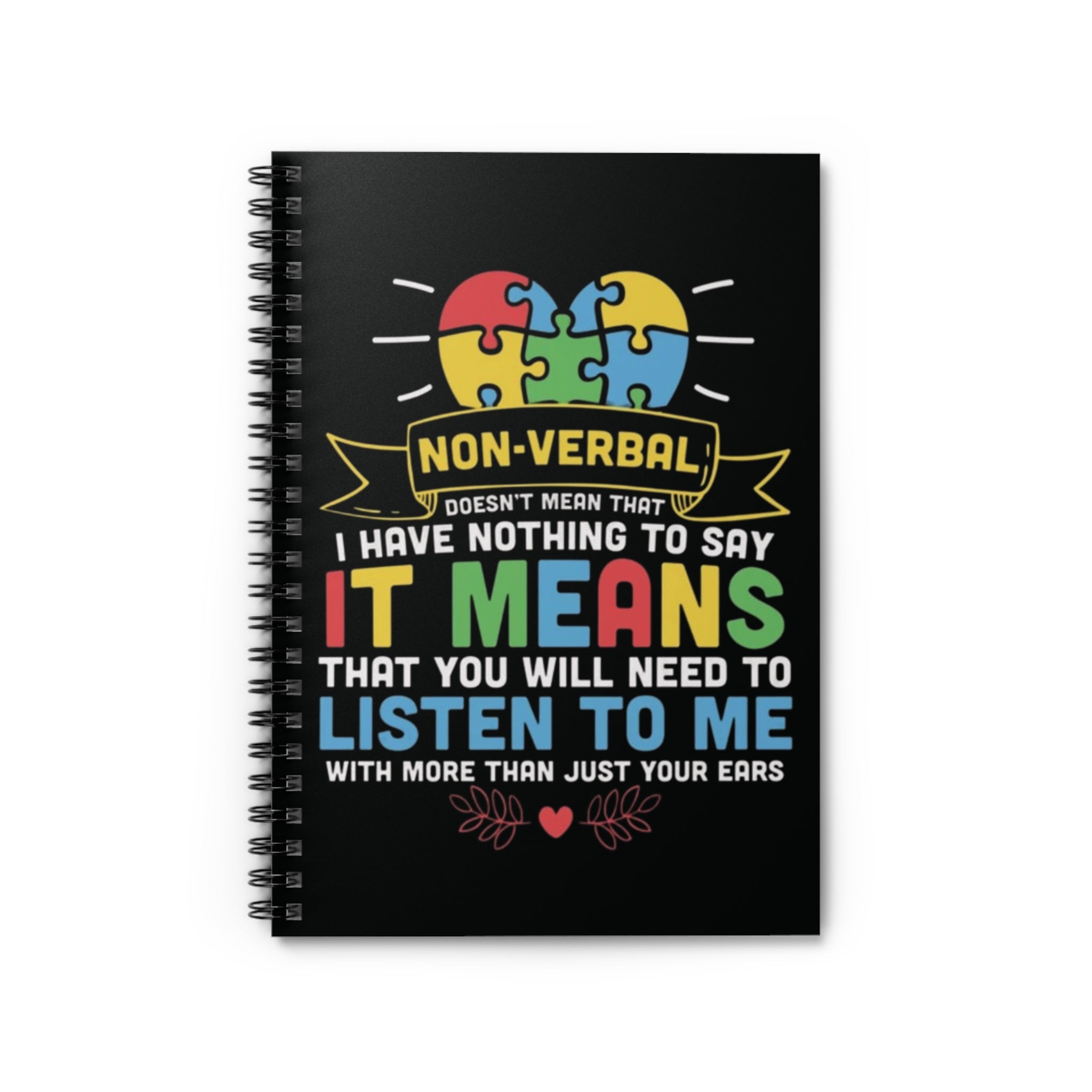Nonverbal, Spiral Notebook - Ruled Line