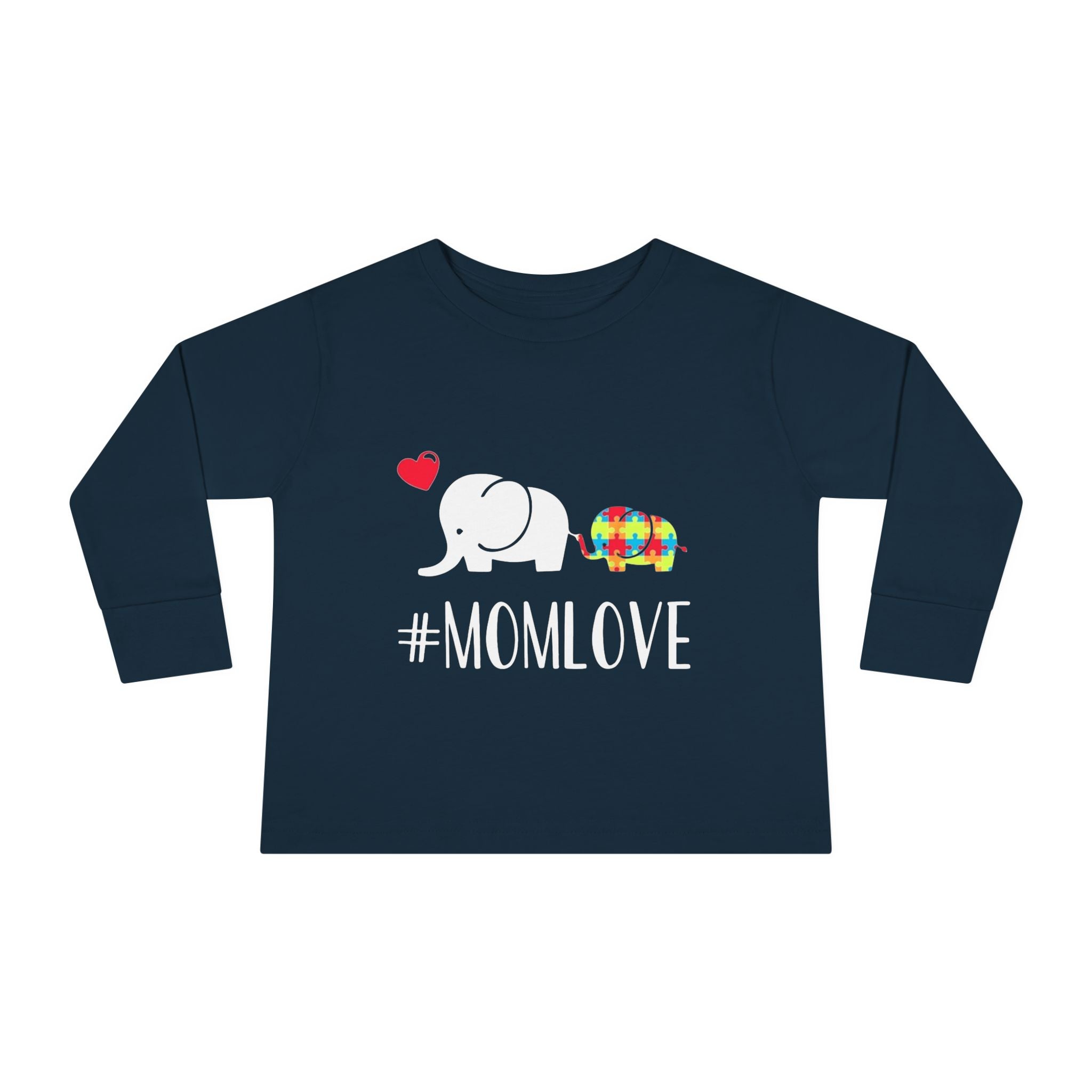 Mom Love, Autism Awareness, Toddler Long Sleeve Tee