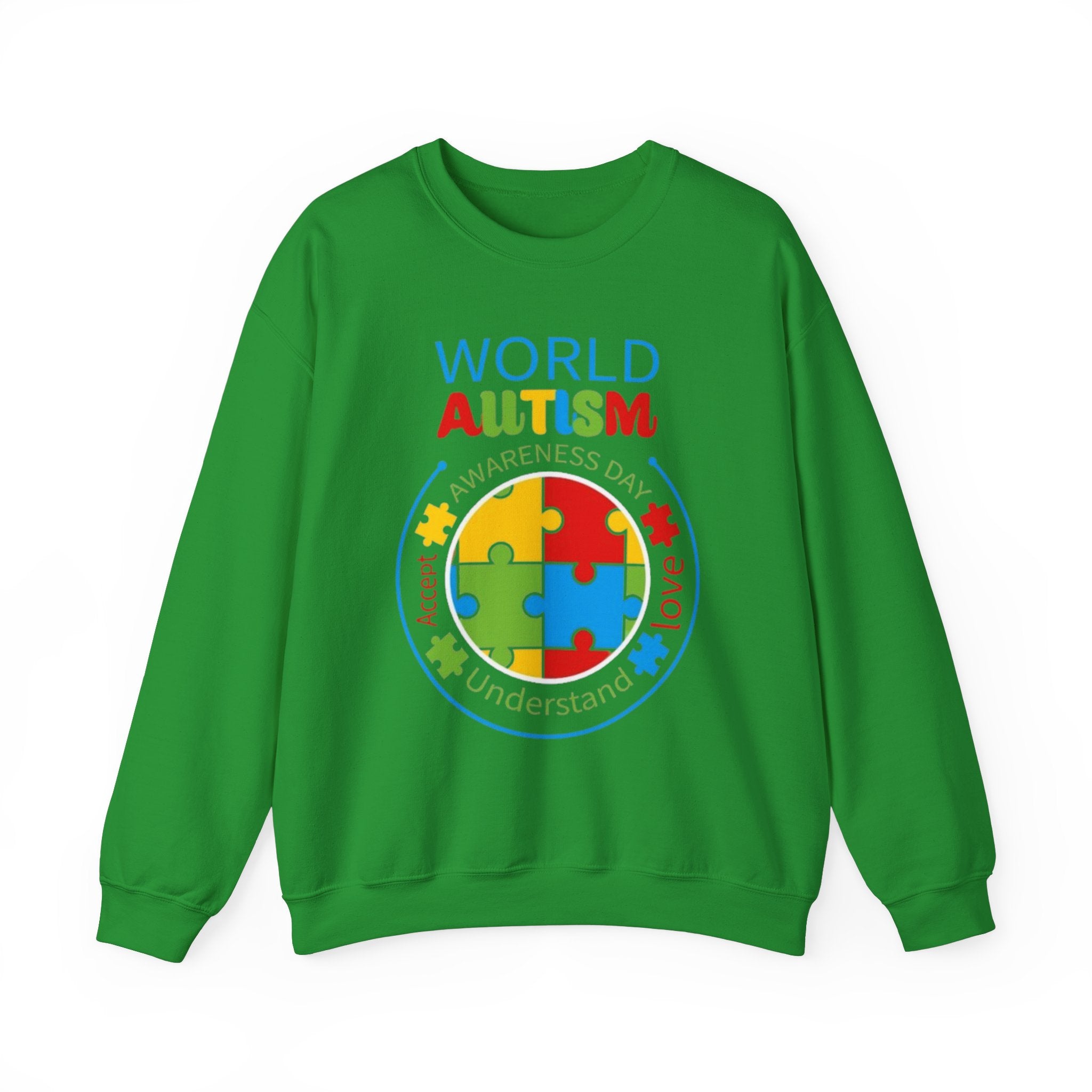 World Autism, Autism Awareness Adult Sweatshirt