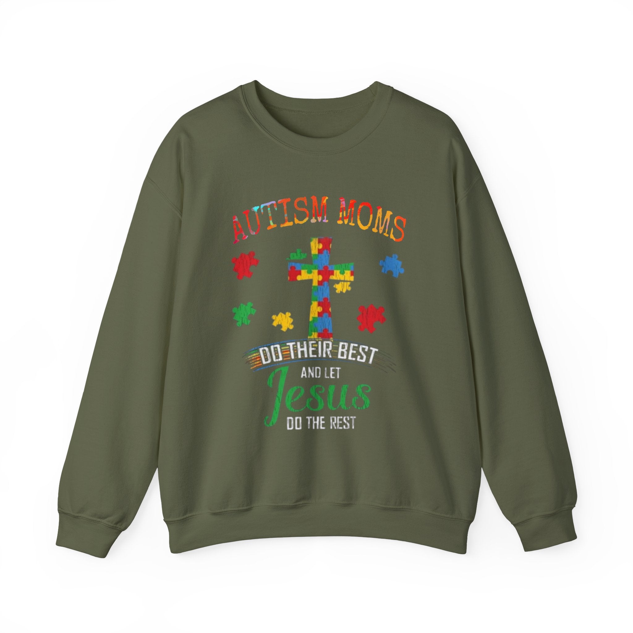 Autism Mom, Autism Awareness Adult Sweatshirt