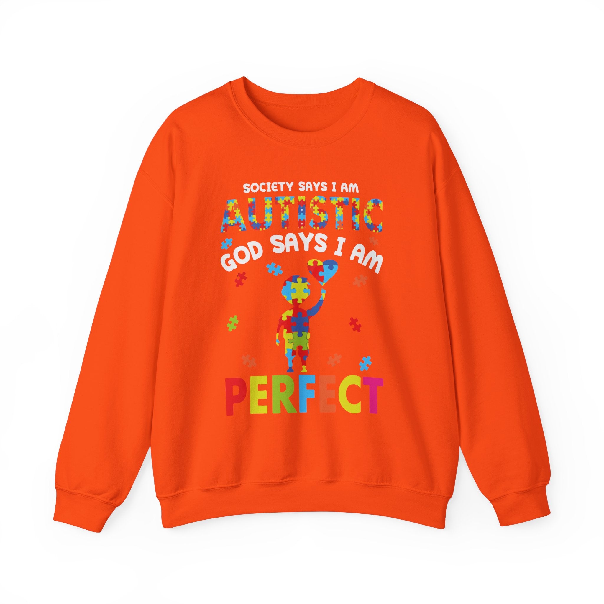 Society Say I Am Autistic, Autism Awareness Adult Sweatshirt