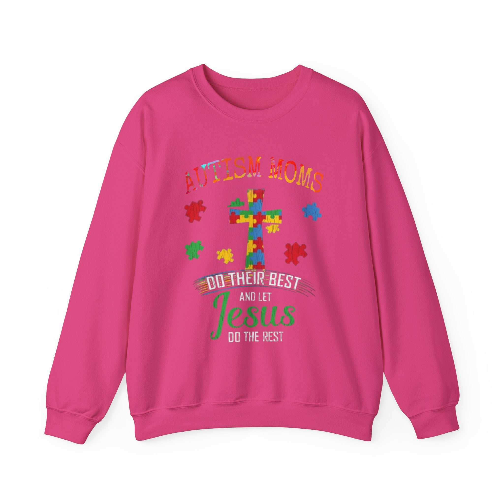 Autism Mom, Autism Awareness Adult Sweatshirt
