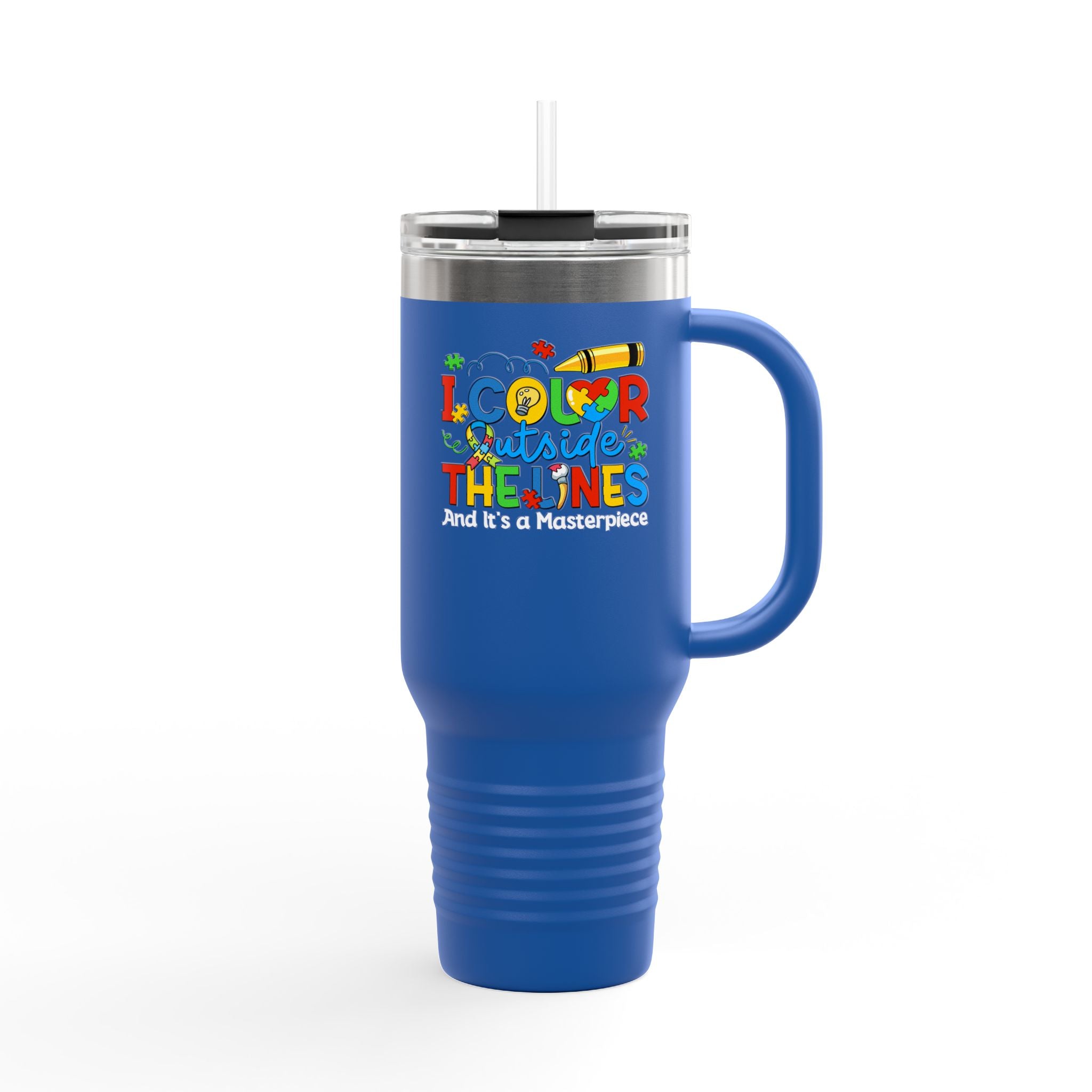 Outside The Lines Insulated Travel Mug, 40oz