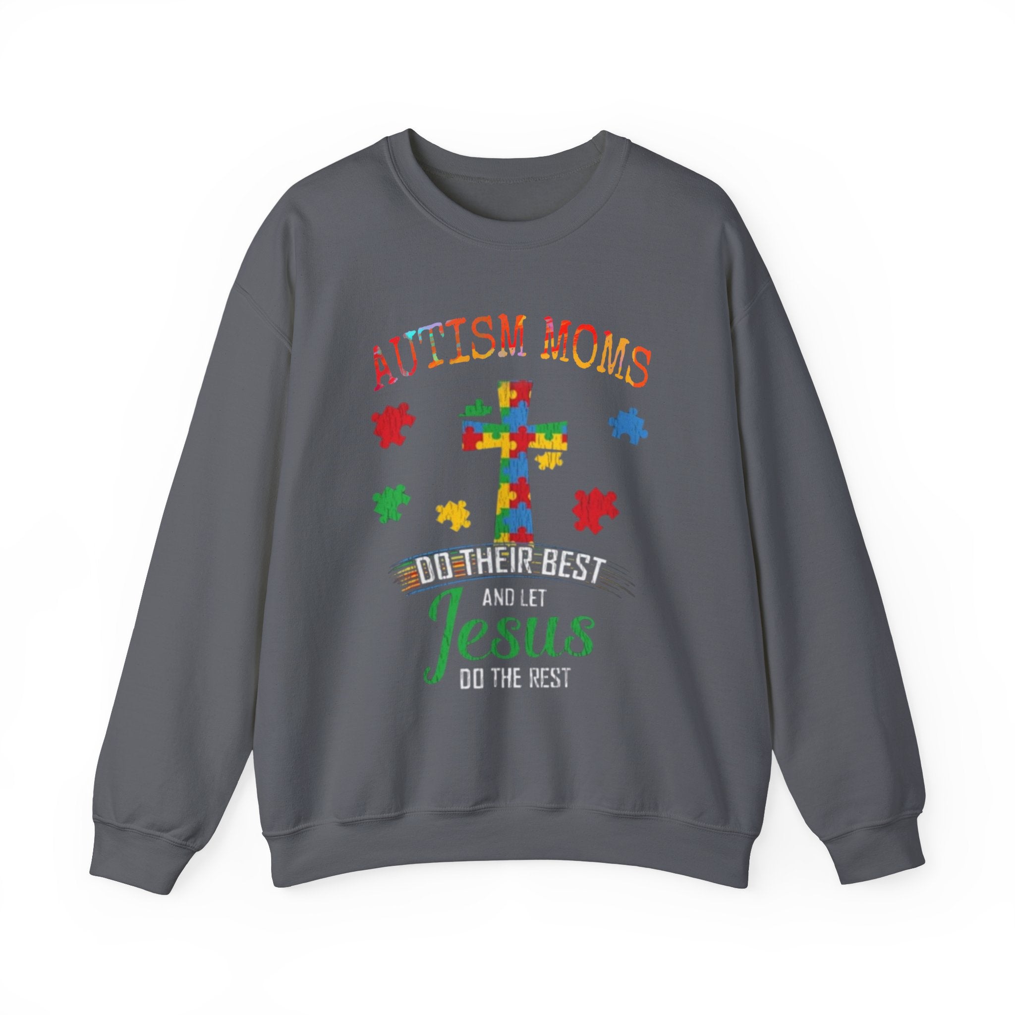 Autism Mom, Autism Awareness Adult Sweatshirt