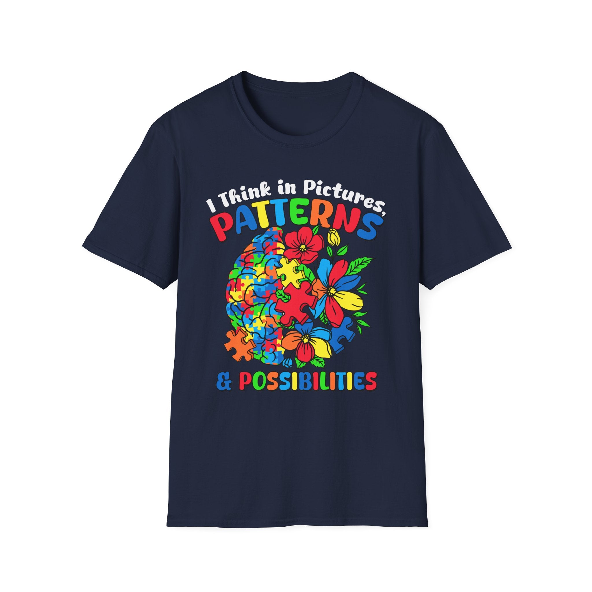 I Think In Pictures, Adult T-Shirt