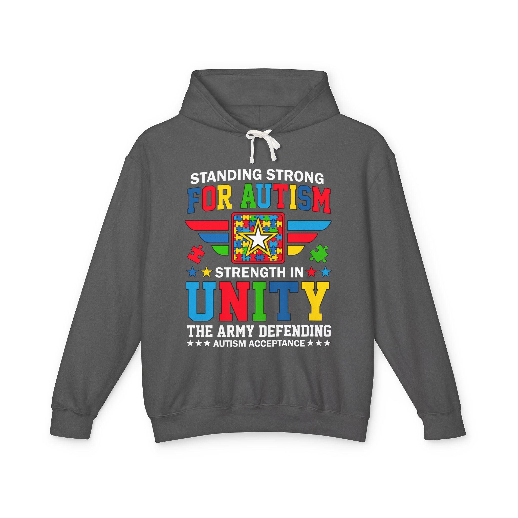Standing Strong For Autism, Autism Awareness Adult Hoodie