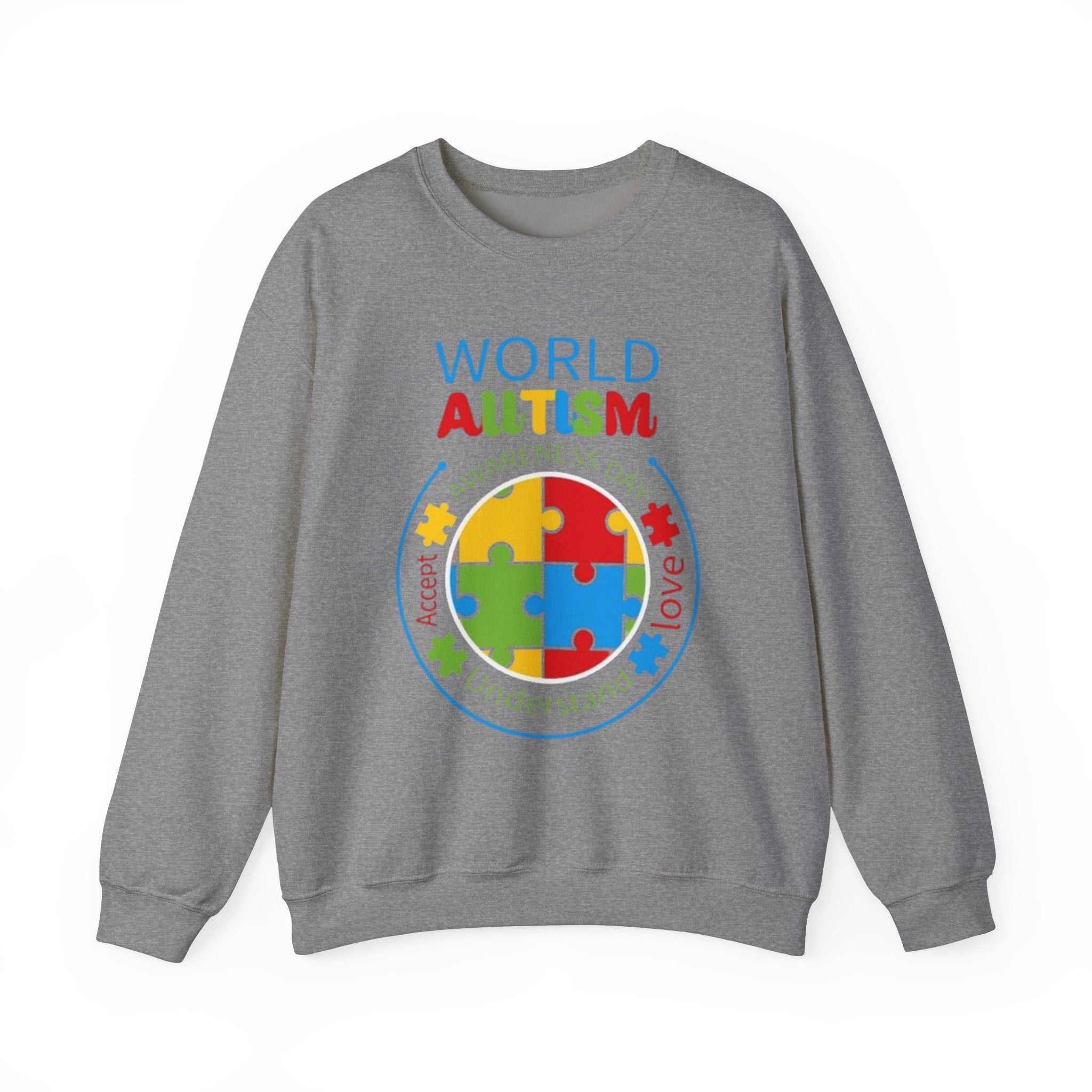 World Autism, Autism Awareness Adult Sweatshirt