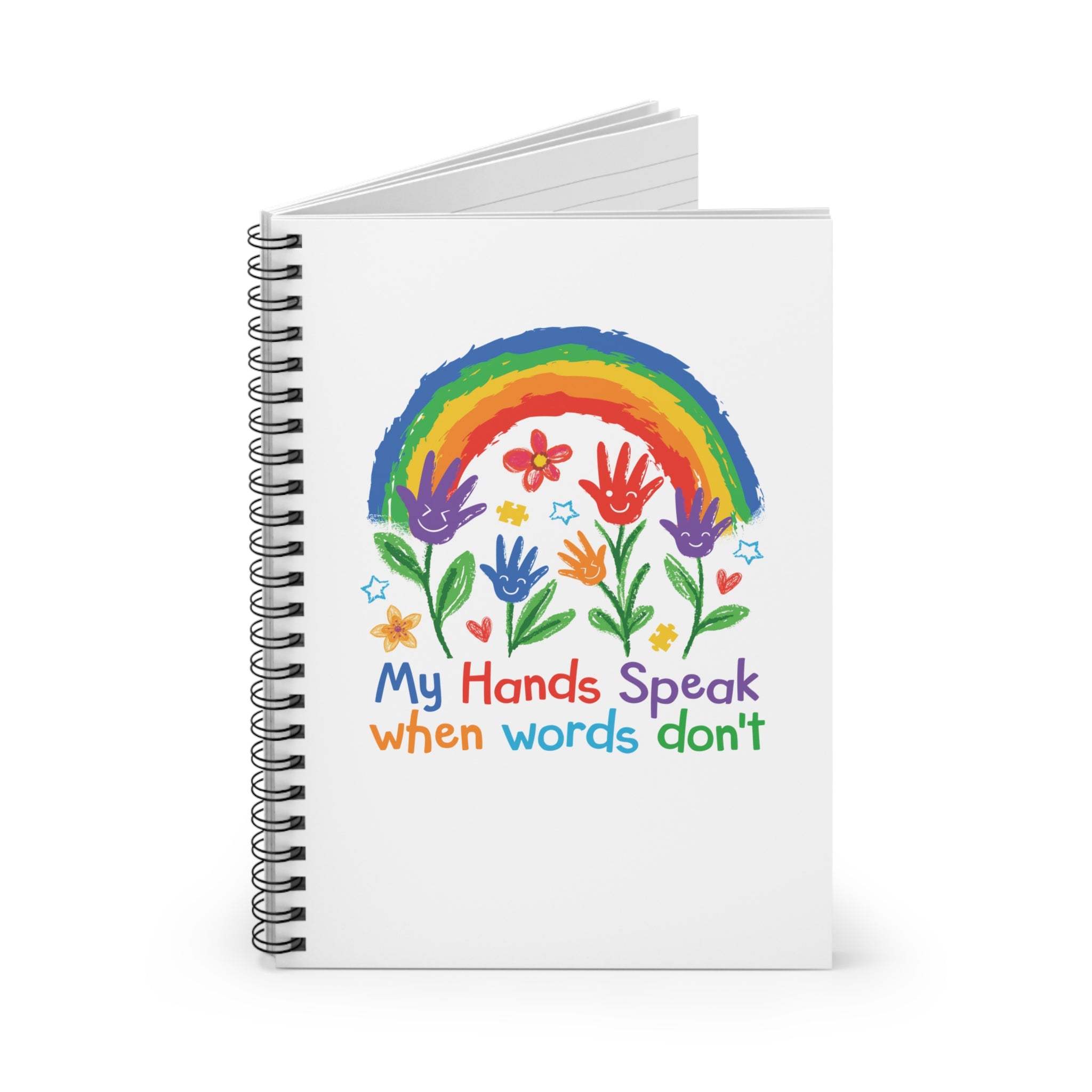 My Hand Speak Spiral Notebook - Ruled Line