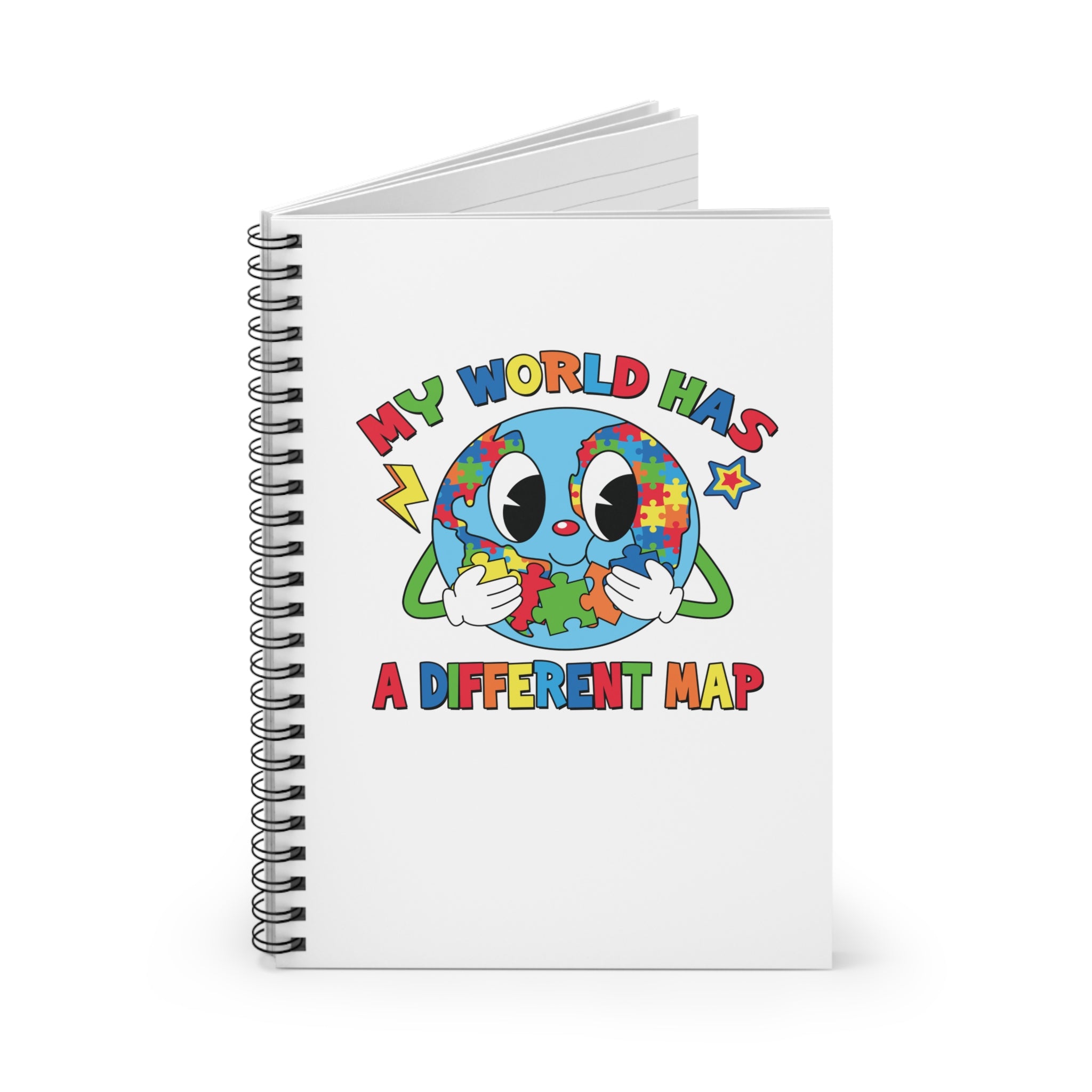 A Different Map Spiral Notebook - Ruled Line