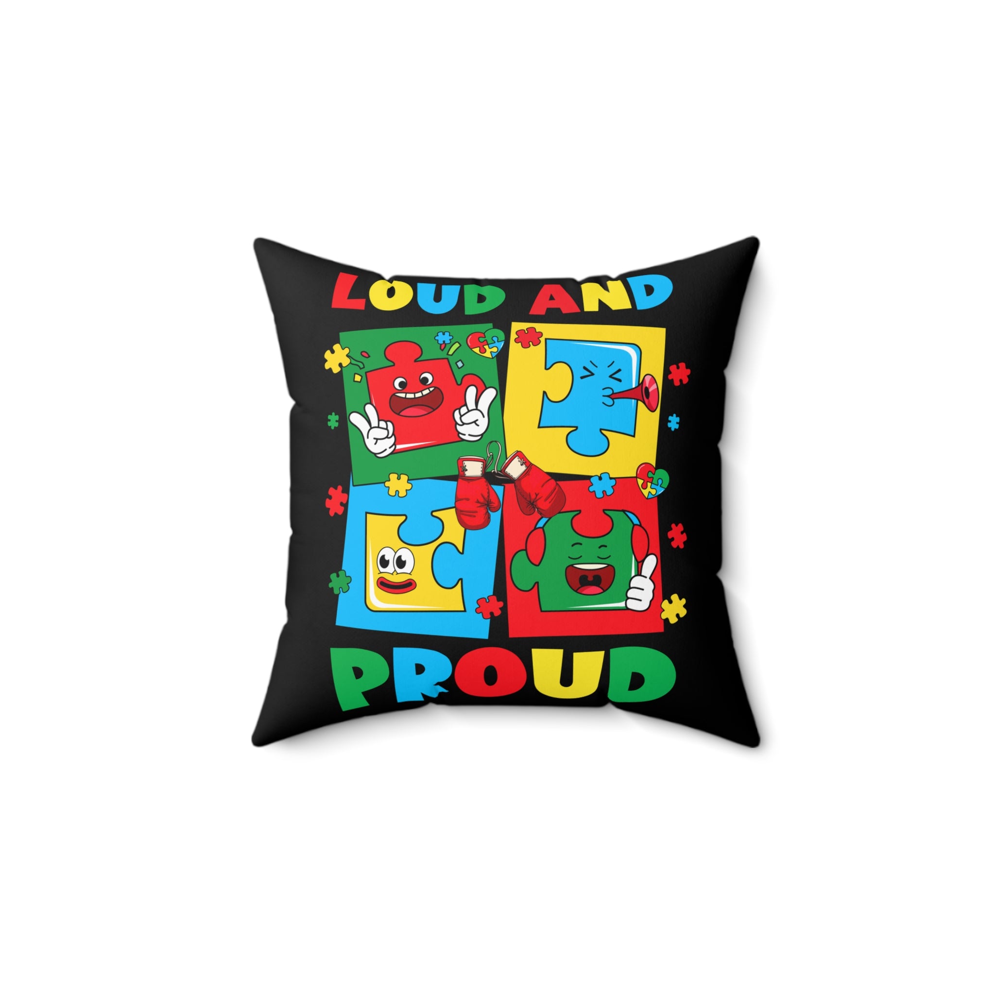 Loud And Proud Spun Polyester Square Pillow