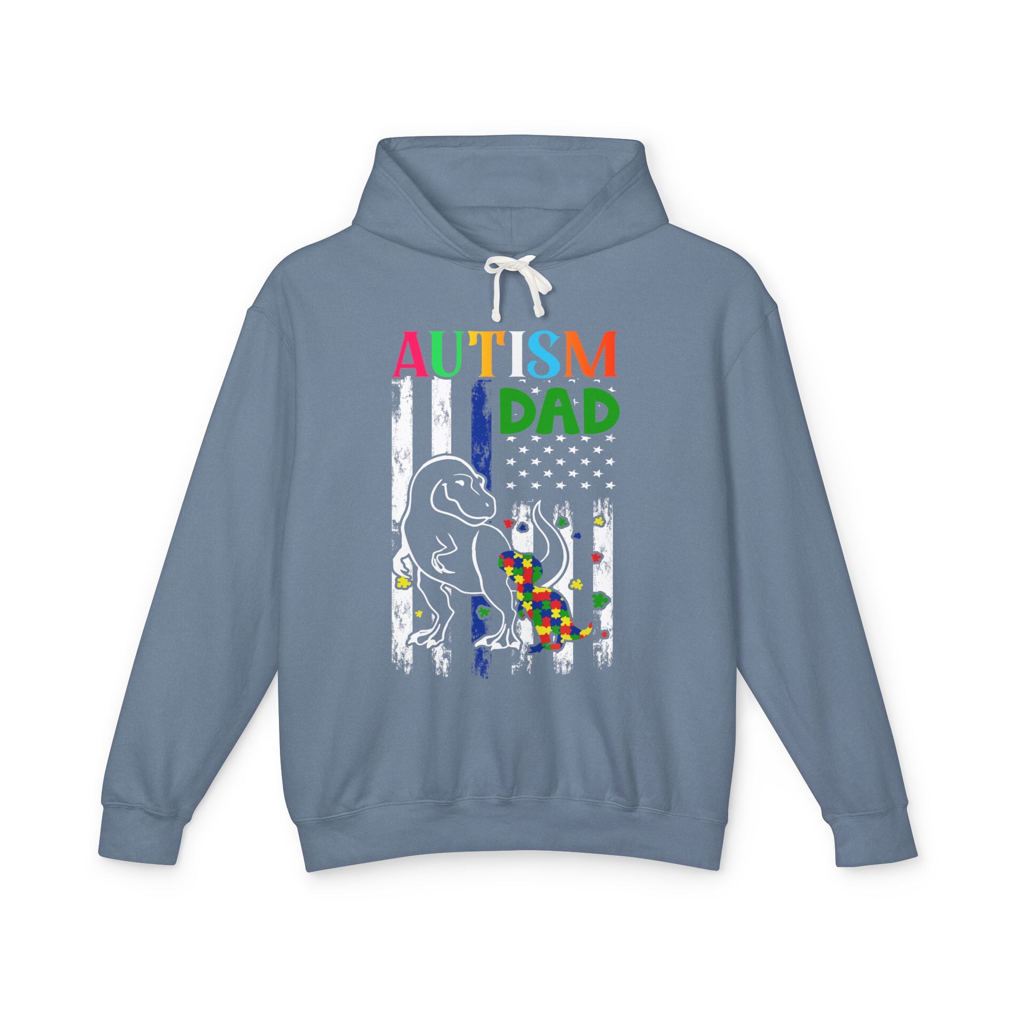 Proud Autism Dad, Autism Awareness Adult Hoodie