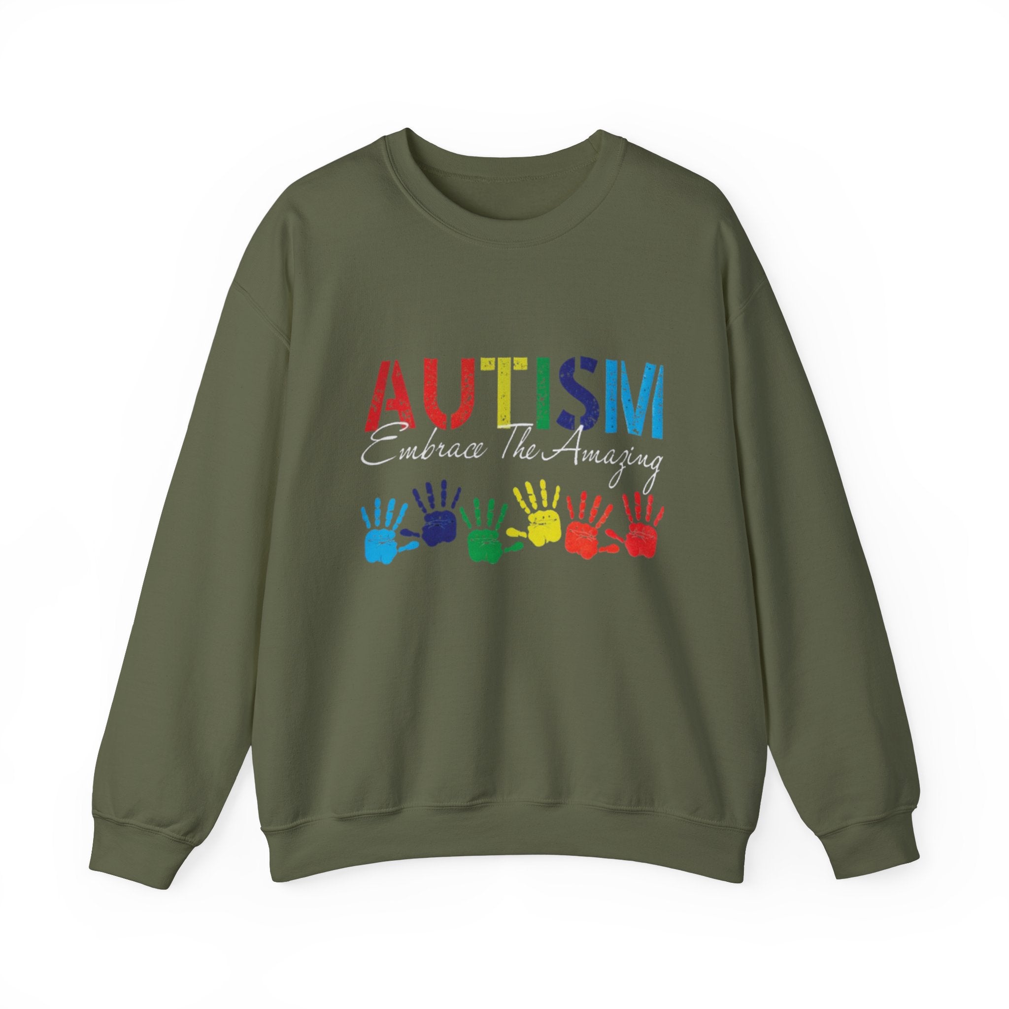 Autism Embrace The Amazing, Autism Awareness Adult Sweatshirt