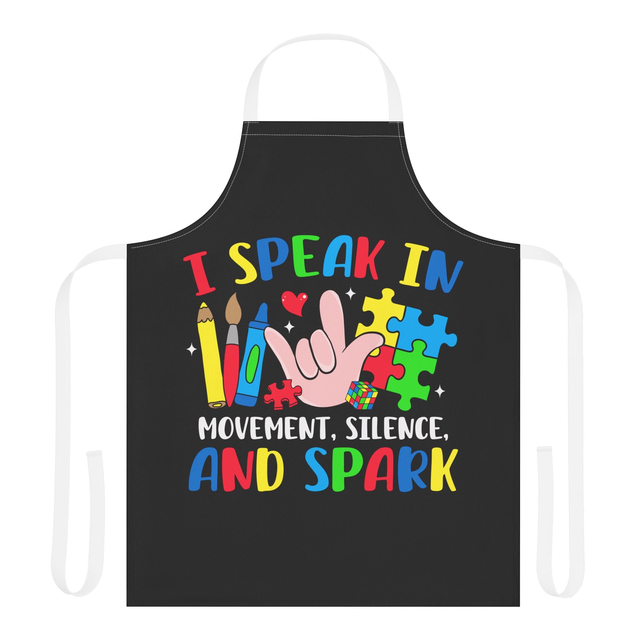 I Speak In Routine Love Apron