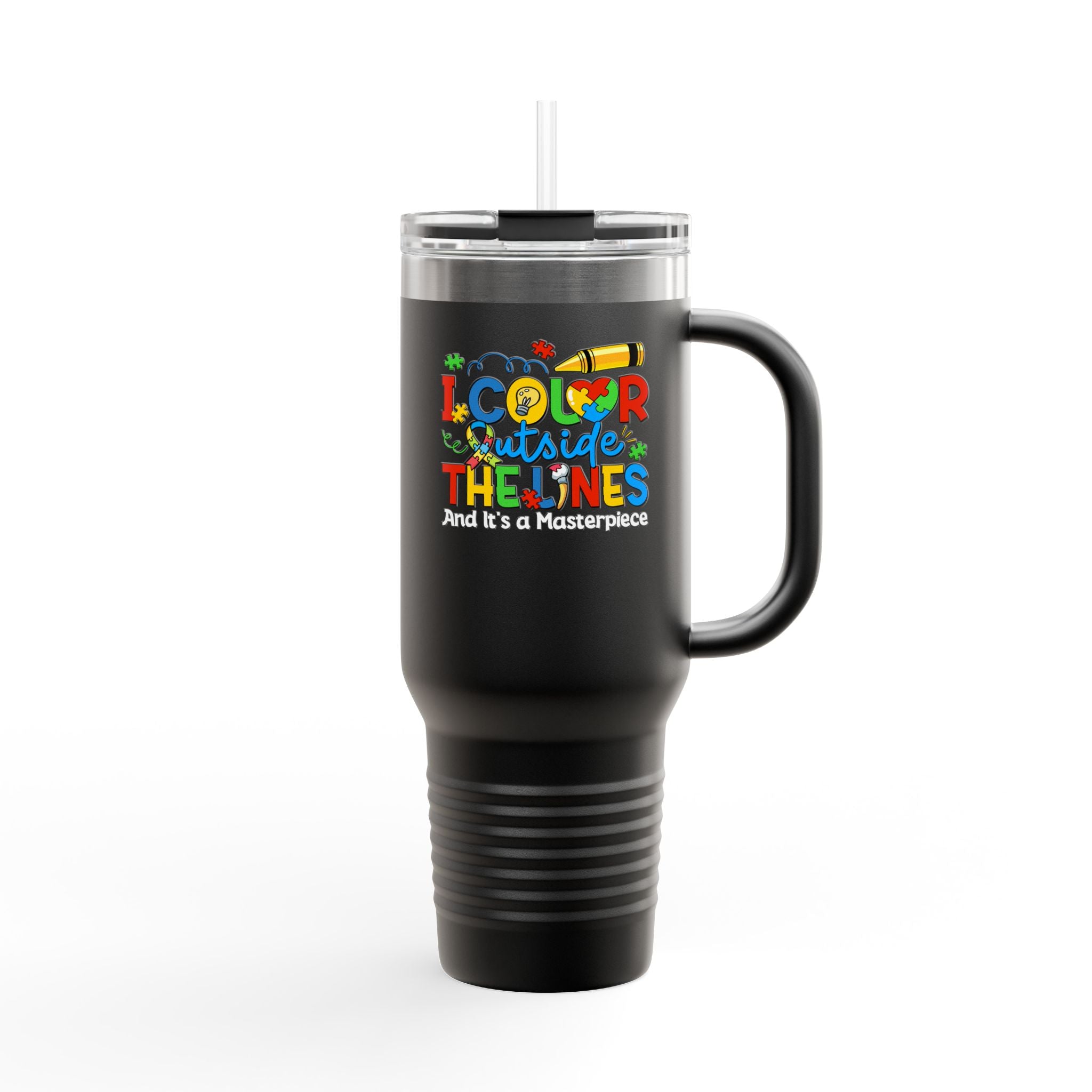 Outside The Lines Insulated Travel Mug, 40oz