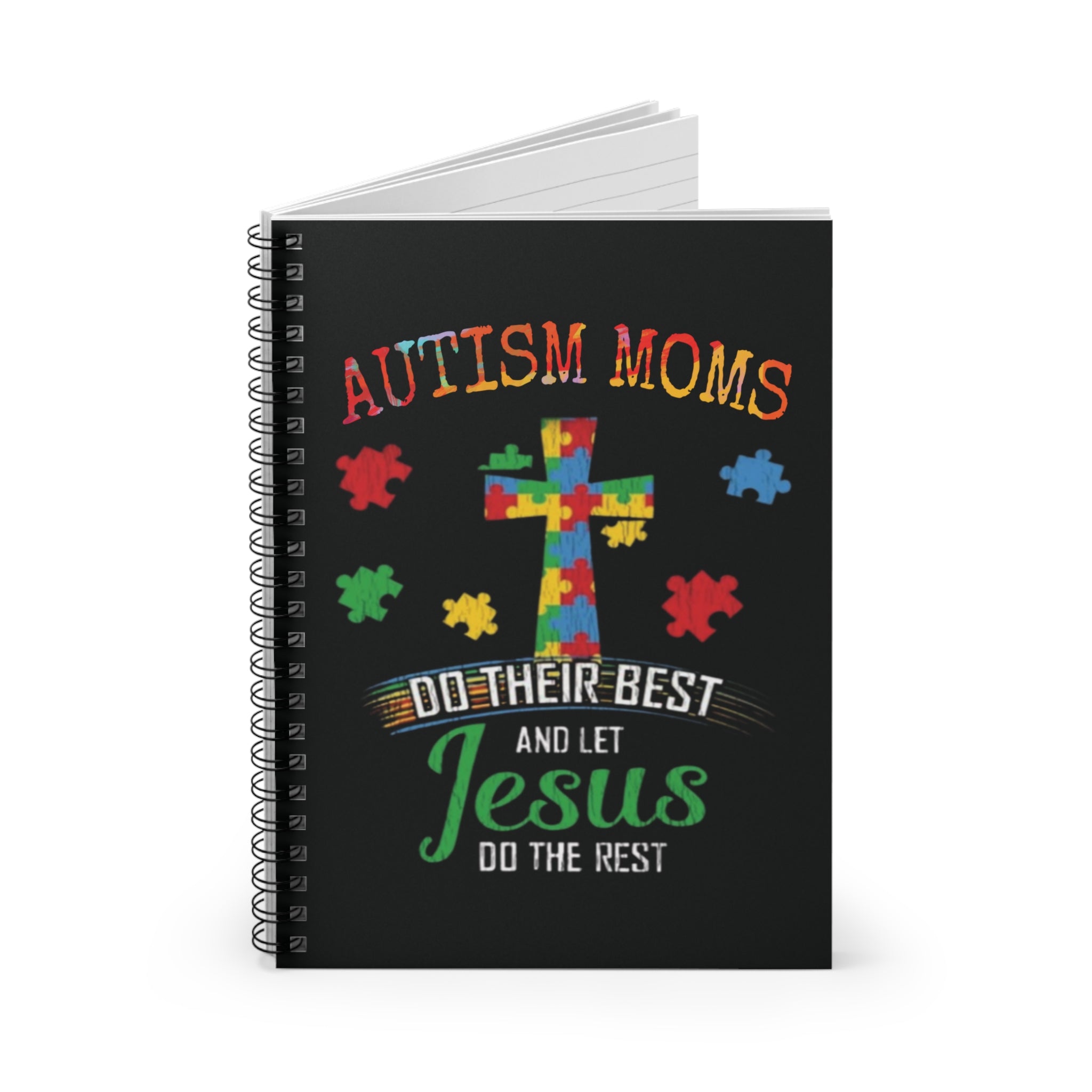 Autism Mom, Spiral Notebook - Ruled Line