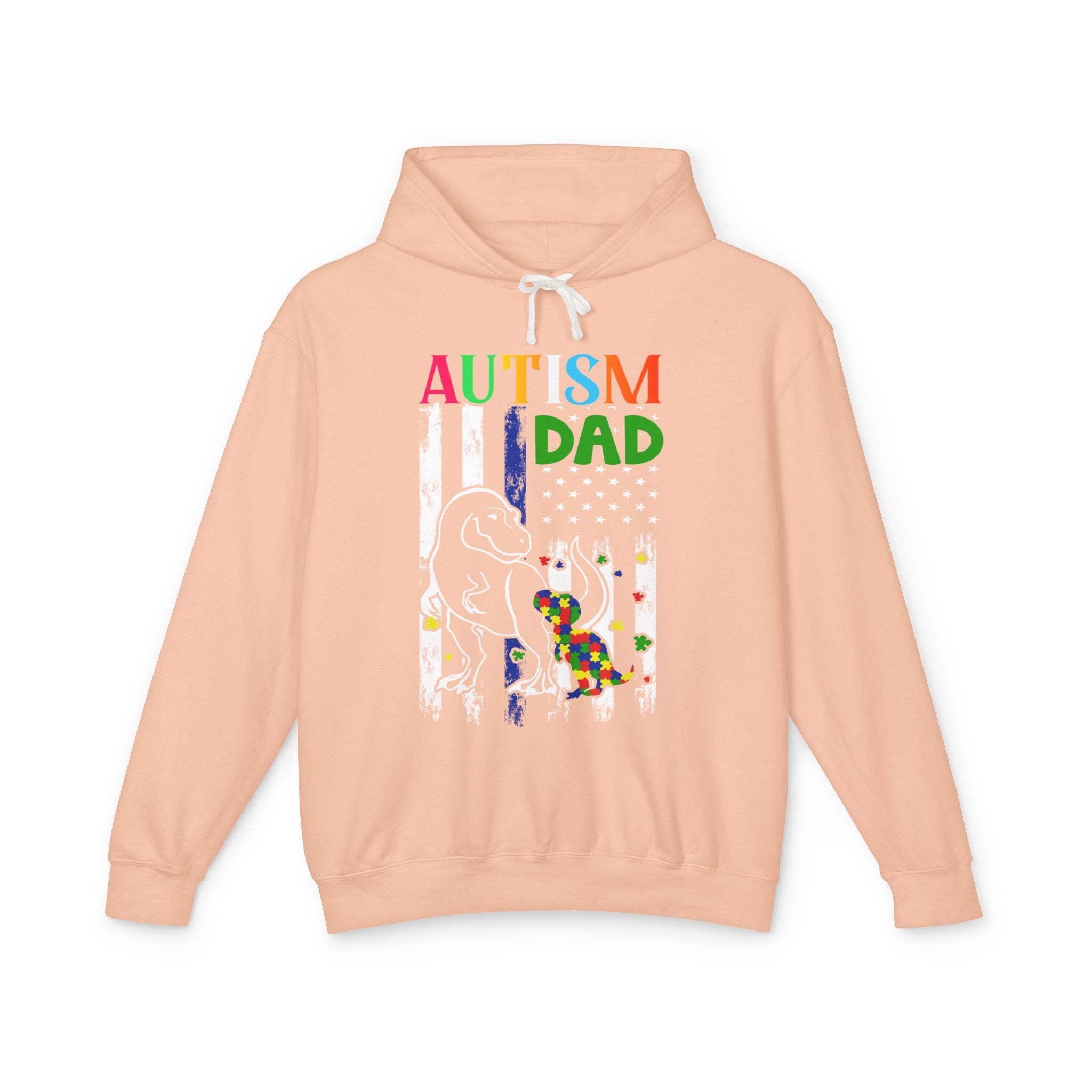 Proud Autism Dad, Autism Awareness Adult Hoodie
